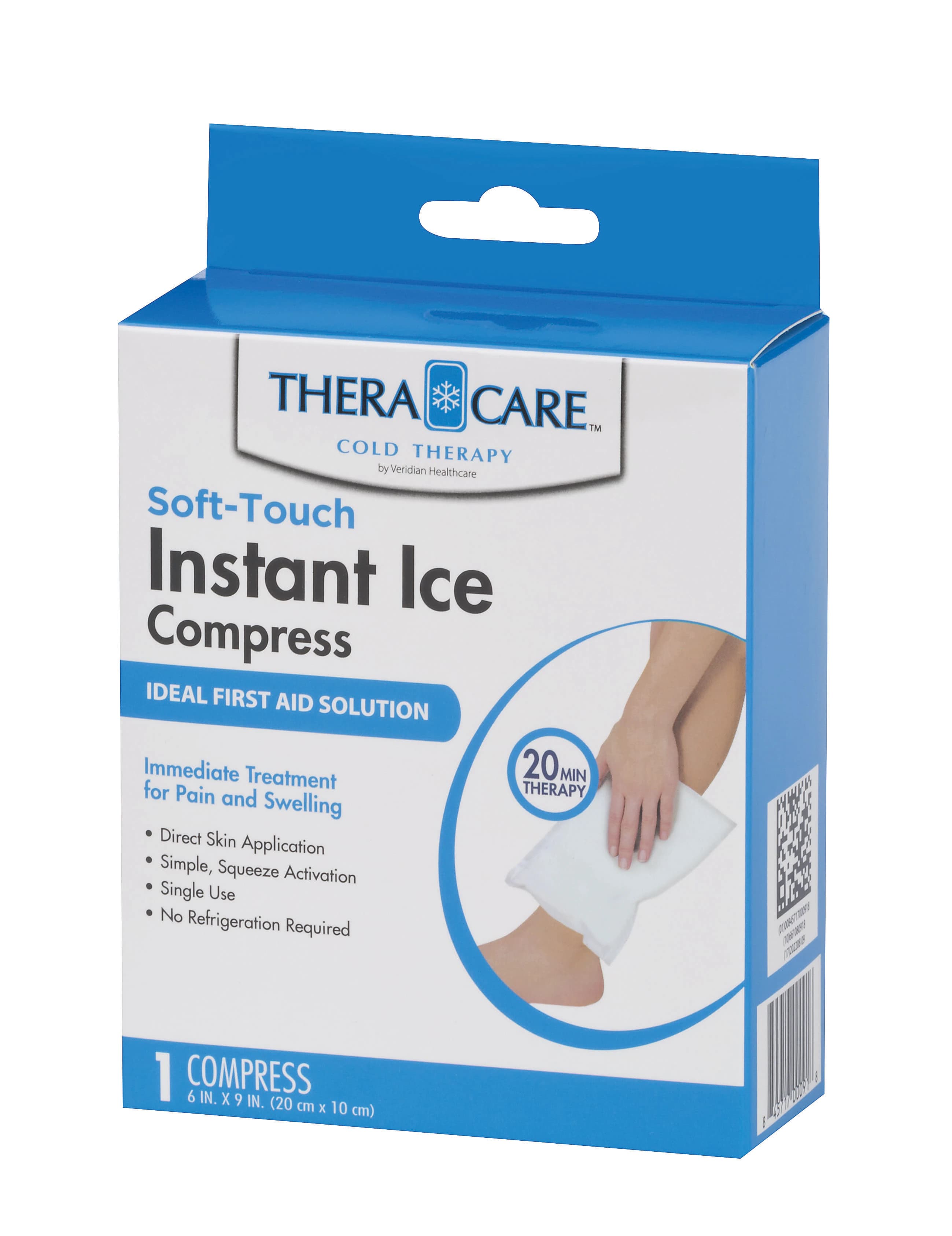 TheraCare Instant Ice Compress, 6" x 9", Single Use, #1 - TheraCare Instant Ice Compress - Image 1