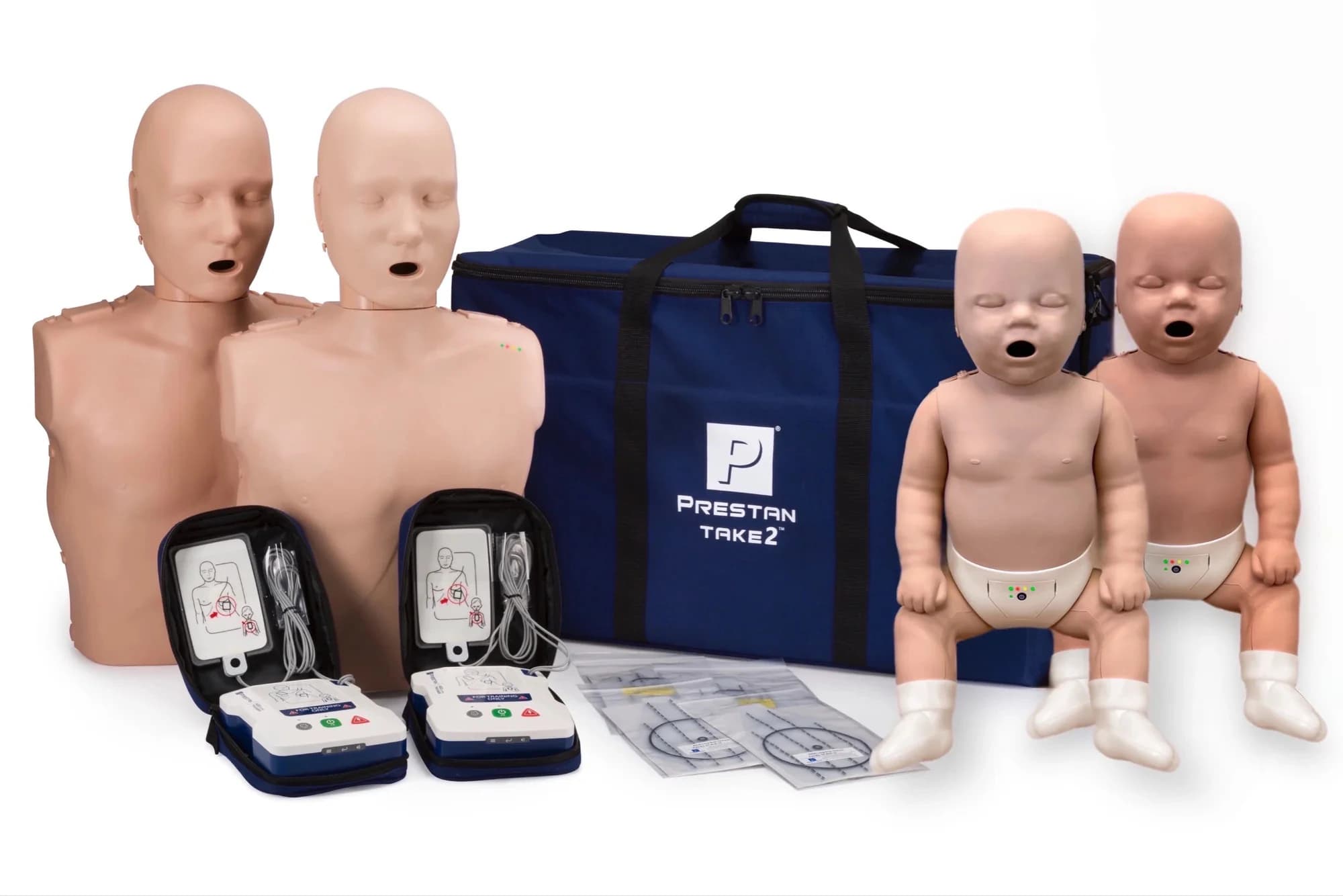 Prestan TAKE2 CPR Training Manikin Set with CPR Feedback, English/Spanish, Each - Prestan TAKE2 Divers w/Fdbk - Image 1