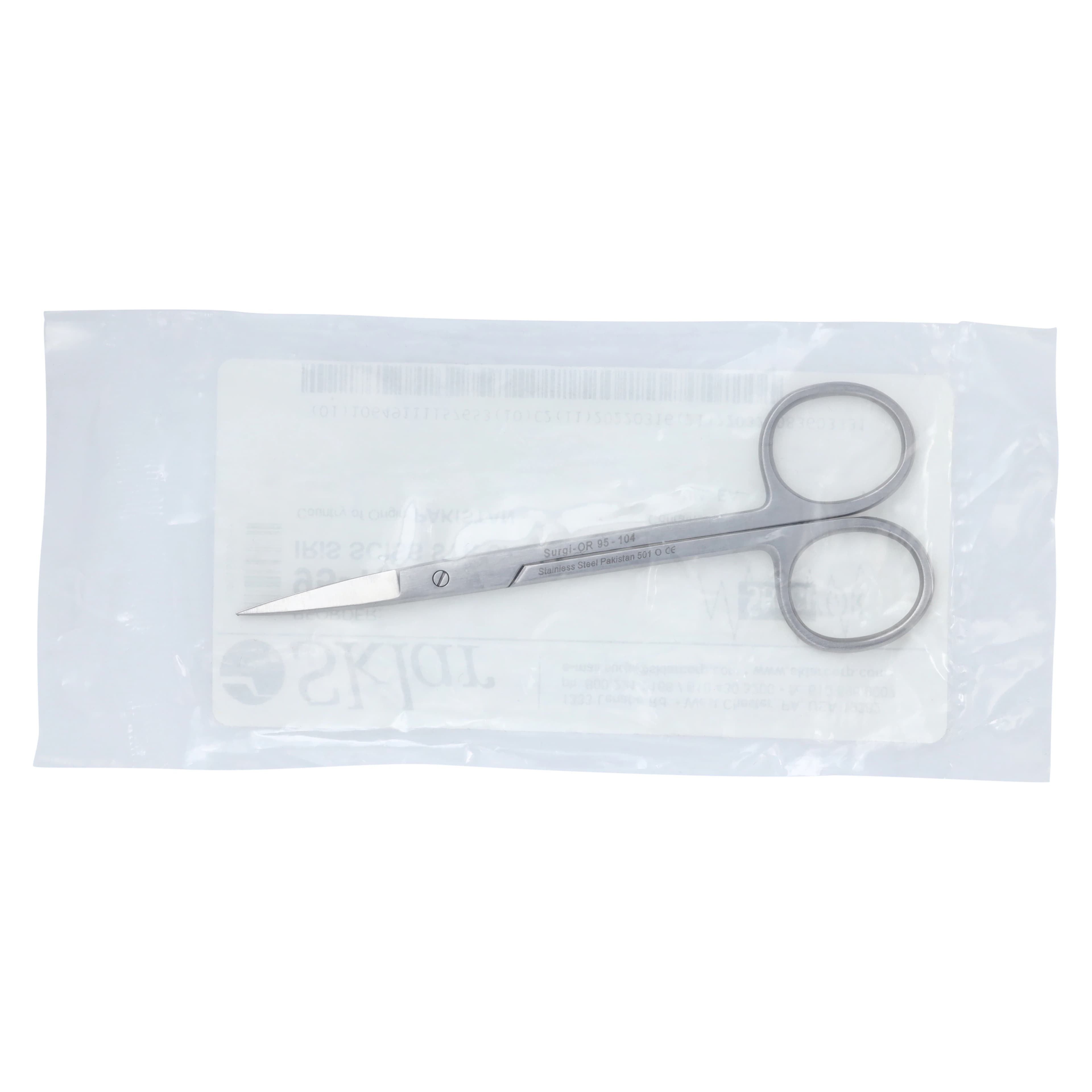 Sklar Surgi-OR Iris Scissors, Straight, 4-1/2" (11.4 cm), Stainless Steel, Non-Sterile, Reusable, Each - Scissors Iris - Image 1
