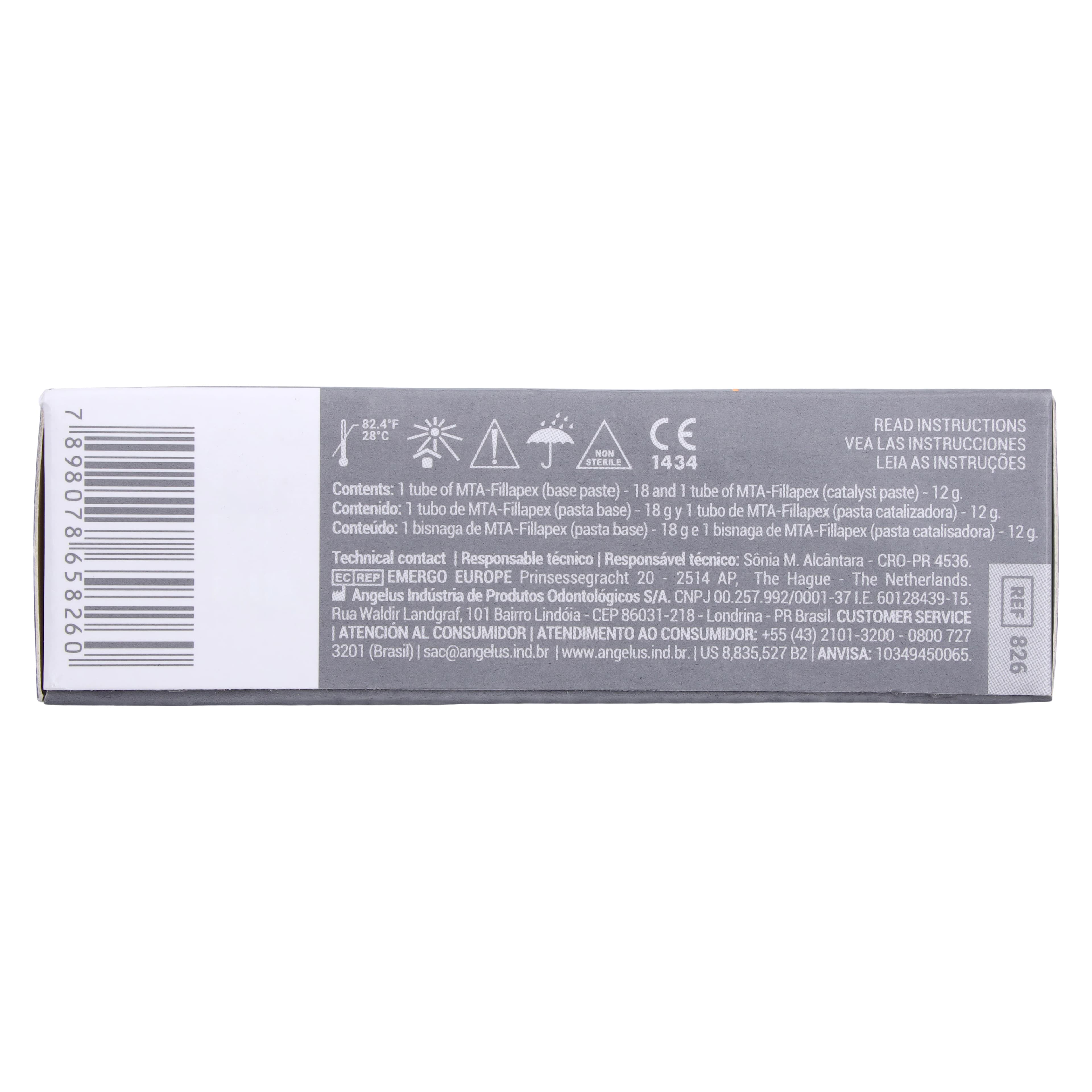 Angelus MTA Fillapex Root Canal Sealer Tubes, Base Paste 12g & Catalyst 18g, #826 thumbnail 9