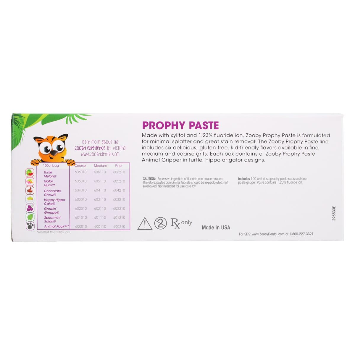 Zooby Prophy Paste, Coarse, Chocolate Chow, 100/Pk, 604010 thumbnail 5