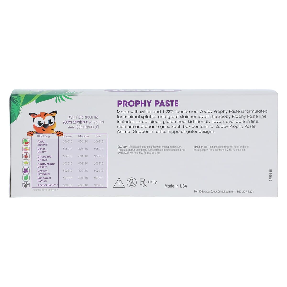 Zooby Prophy Paste, Fine Grit, Chocolate Chow Flavor, 100 Unit-Dose Cups, 604210 thumbnail 3