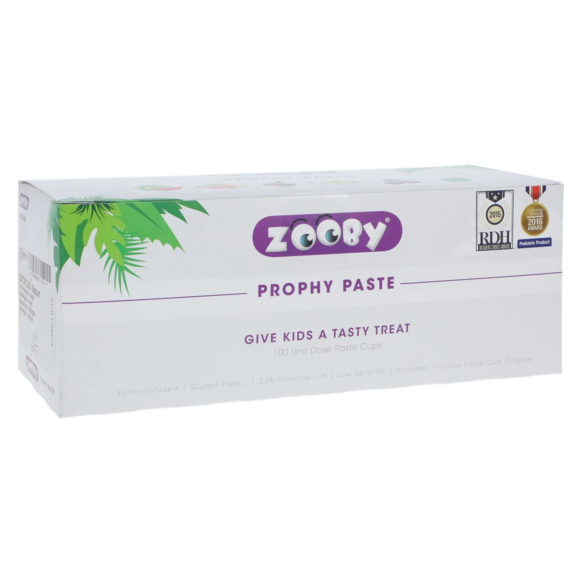 Zooby Prophy Paste, Medium Grit, Gator Gum Flavor, 100 Unit-Dose Cups, 605110 - Zooby Prophy Paste, , 100/Pkg, Medium, Bubble Gum, 605110 - Image 1