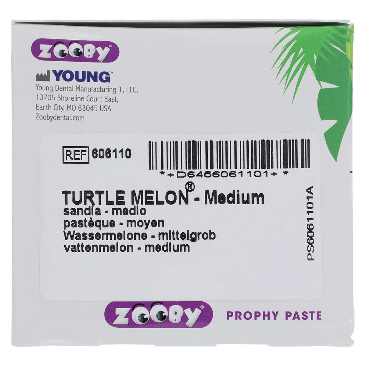 Zooby Prophy Paste, Turtle Melon, Medium Grit, Unit Dose Cups, 100/Pkg, 606110 thumbnail 4