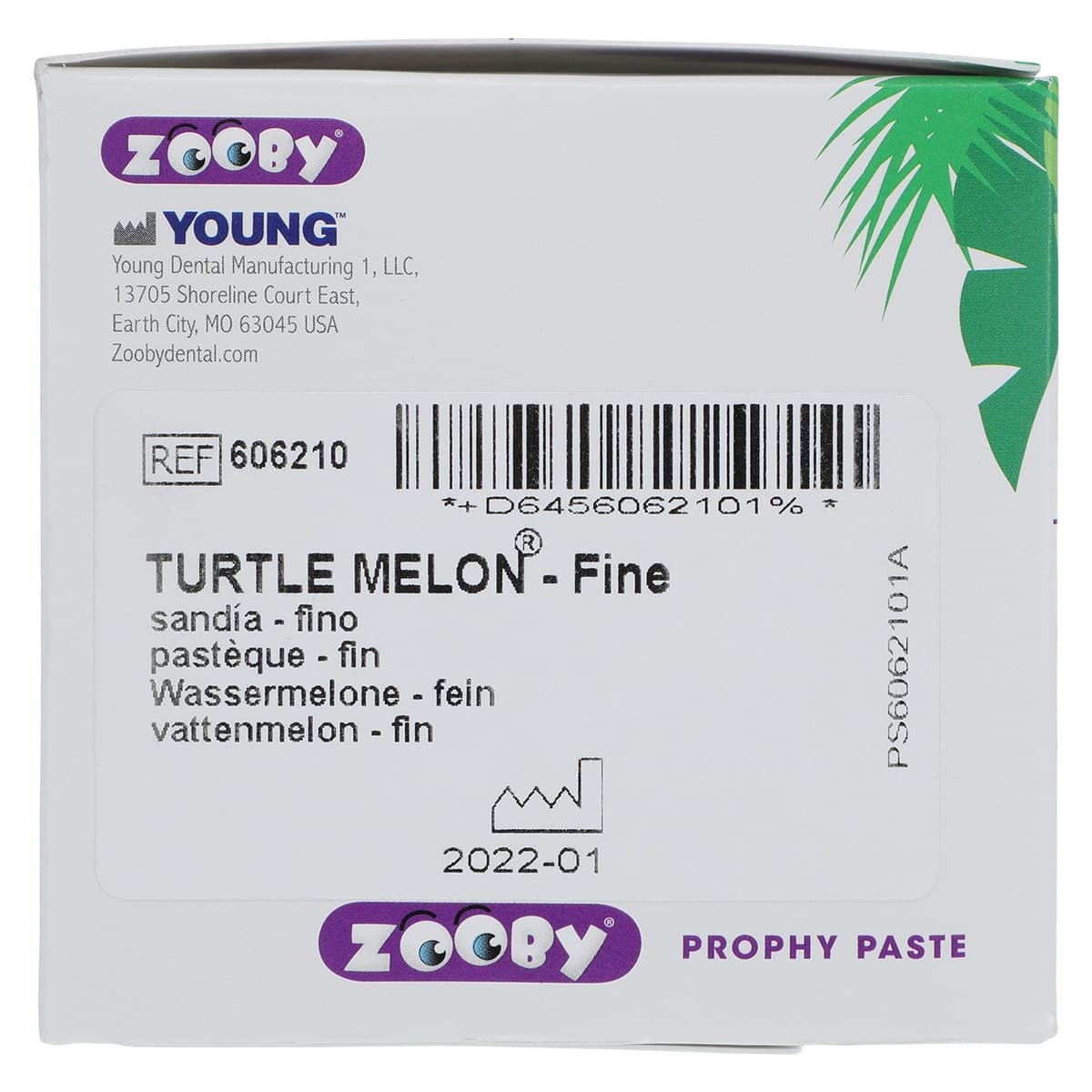 Zooby Prophy Paste, Fine Grit, Turtle Melon Flavor, 1.23% Fluoride, 100 Unit-Dose Cups, 606210 thumbnail 4