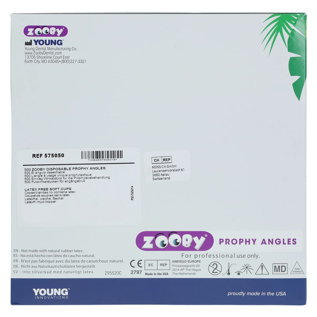 Zooby Disposable Prophy Angles, Assorted Animal Characters, Soft Latex-Free Cups, 90-Degree, Fits Slow Speed Handpieces, 500/Box, 575050 thumbnail 7