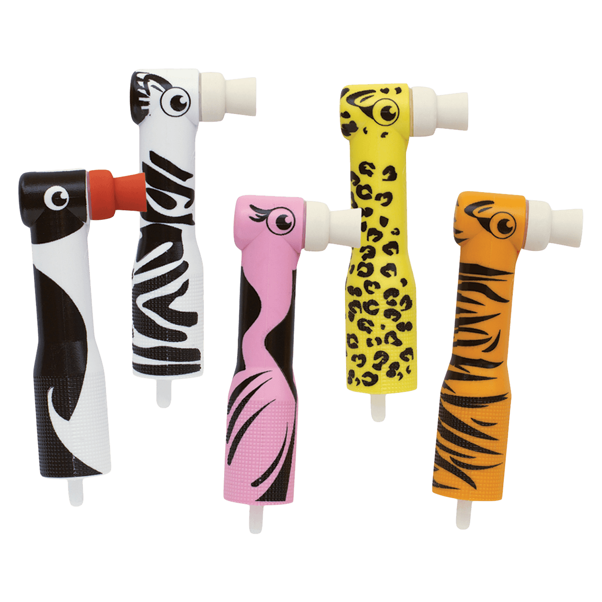 Zooby Disposable Prophy Angles, Assorted Animal Characters, Soft Latex-Free Cups, 90-Degree, Fits Slow Speed Handpieces, 500/Box, 575050 thumbnail 2