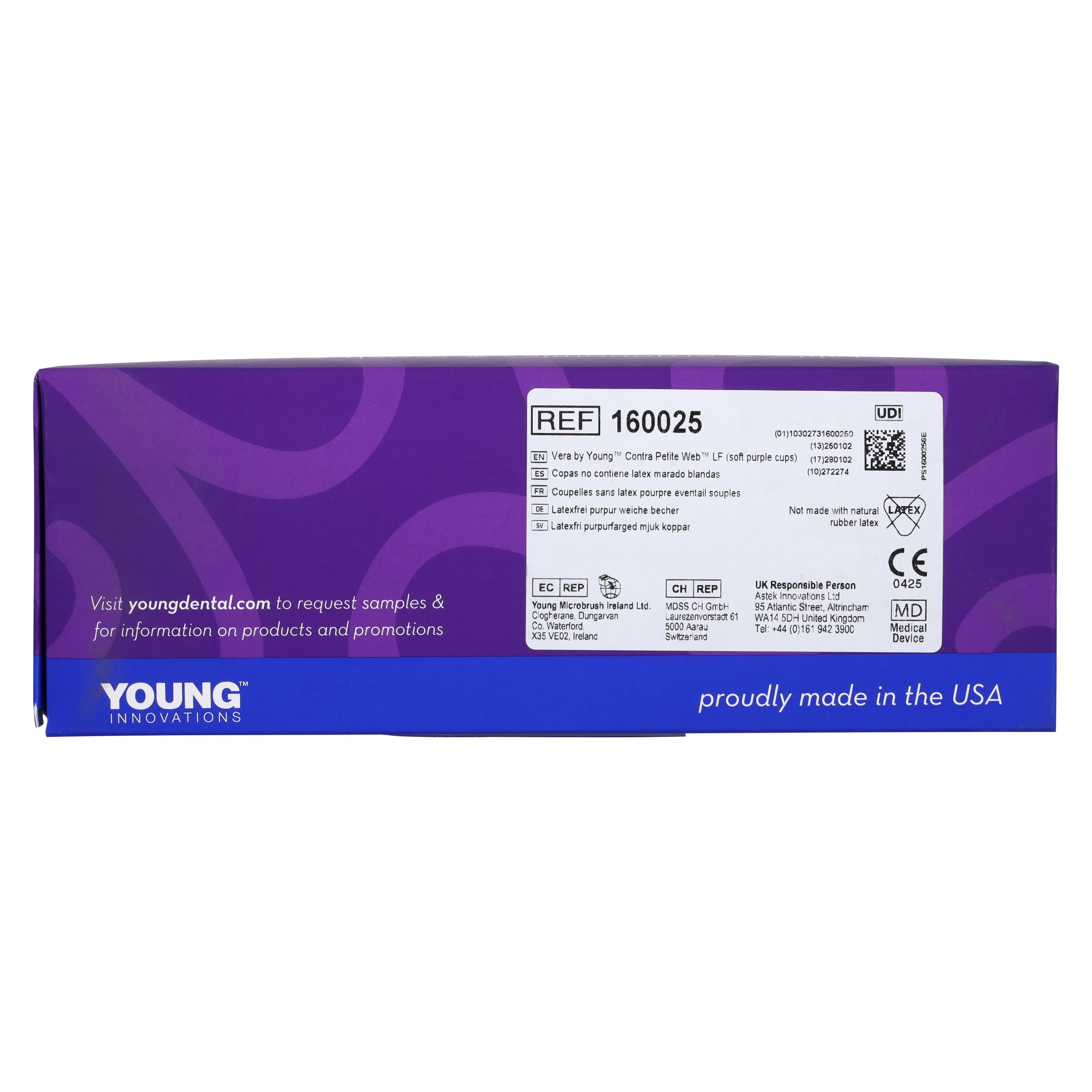 Vera Contra Petite Web Disposable Prophy Angle, Latex-Free, Soft, Short, 125/Box, 160025 thumbnail 5