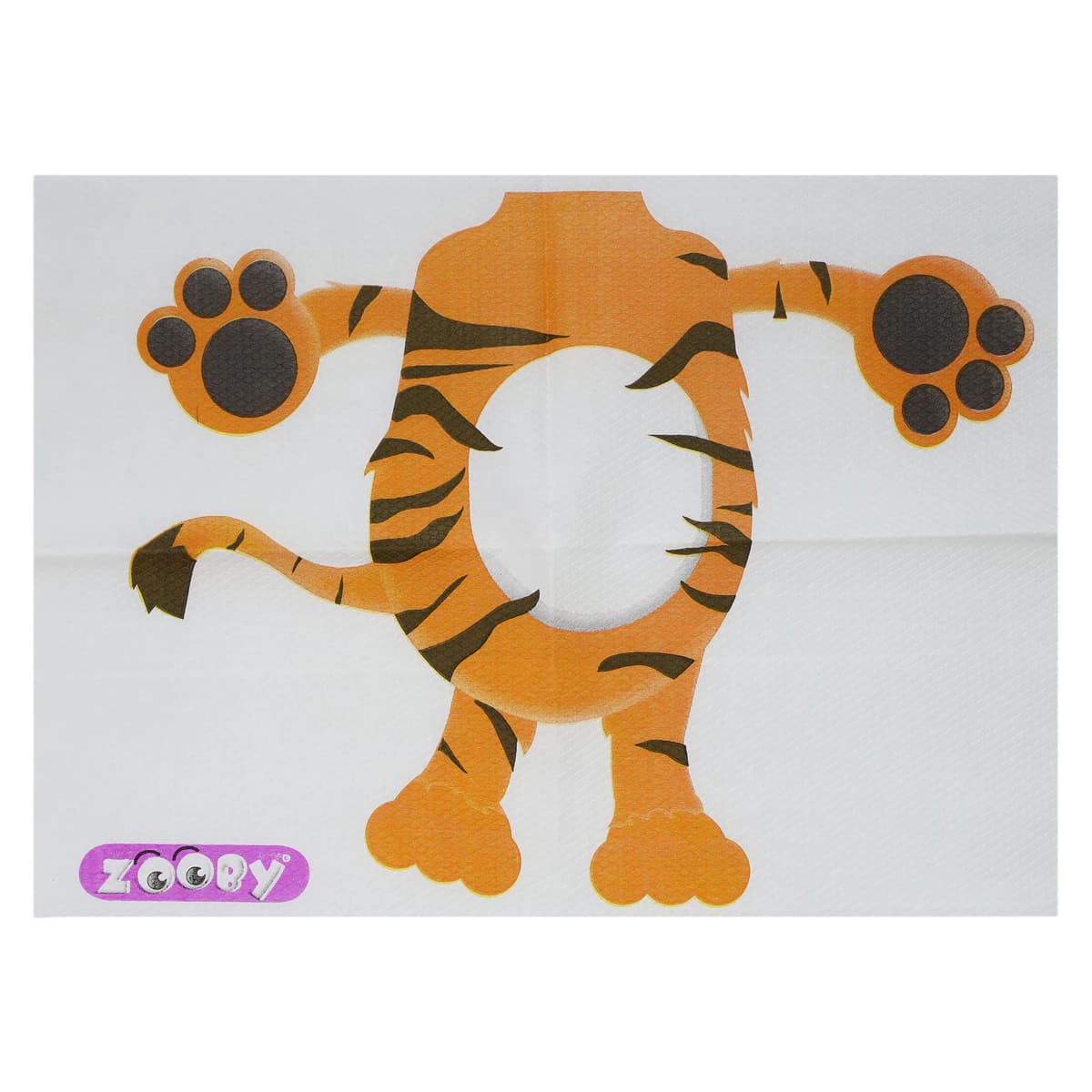 Zooby Pediatric Bibs, 2-Ply Poly, Non-Permeable, Assorted Animal Designs, 13.5" x 9", 100/Box, 295200 thumbnail 4