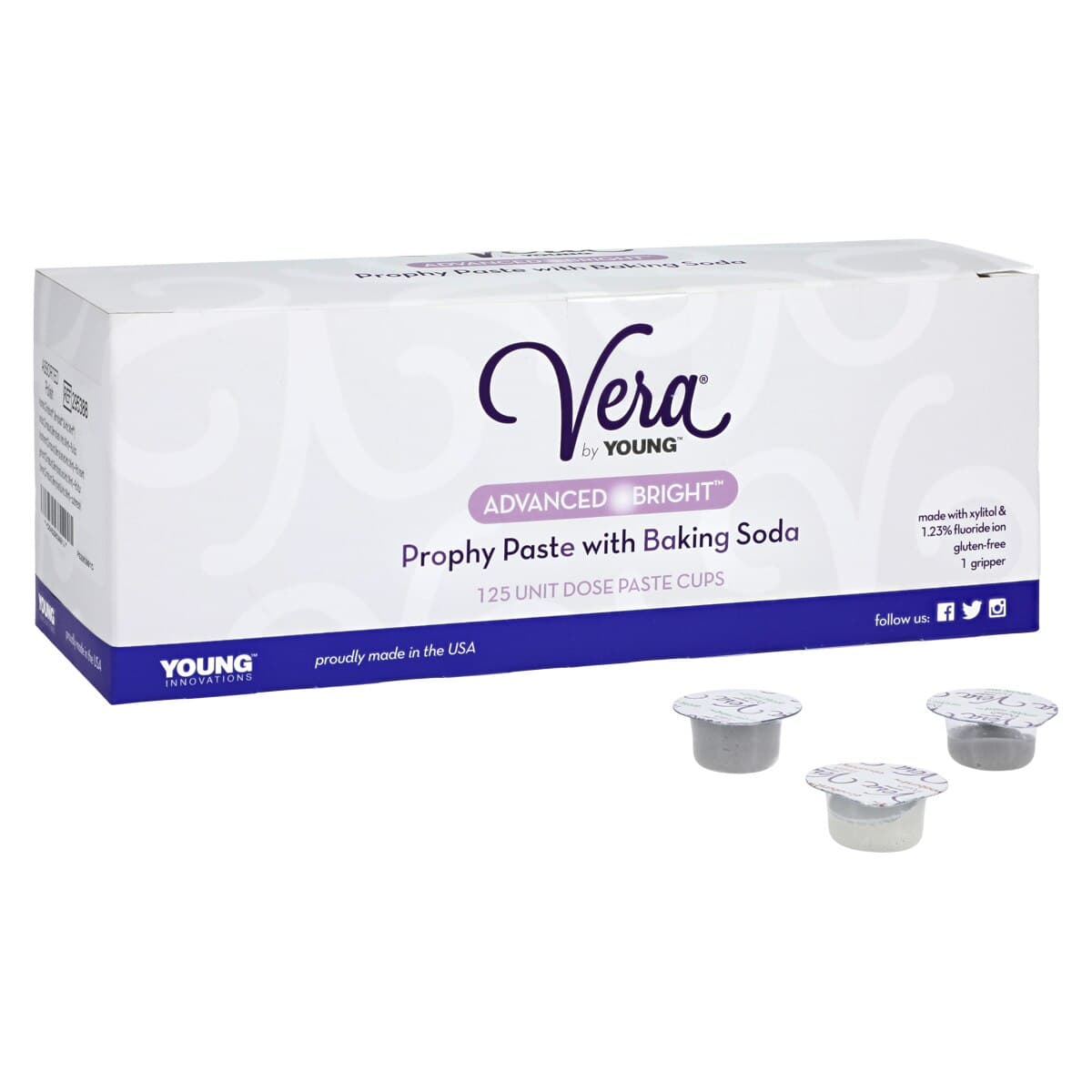 Vera Advanced Bright Prophy Paste, Fine Grit, Assorted Flavors (Arctic Mint, Cinnaburst, Berryblast), 125 Unit-Dose Cups, 295388 thumbnail 2