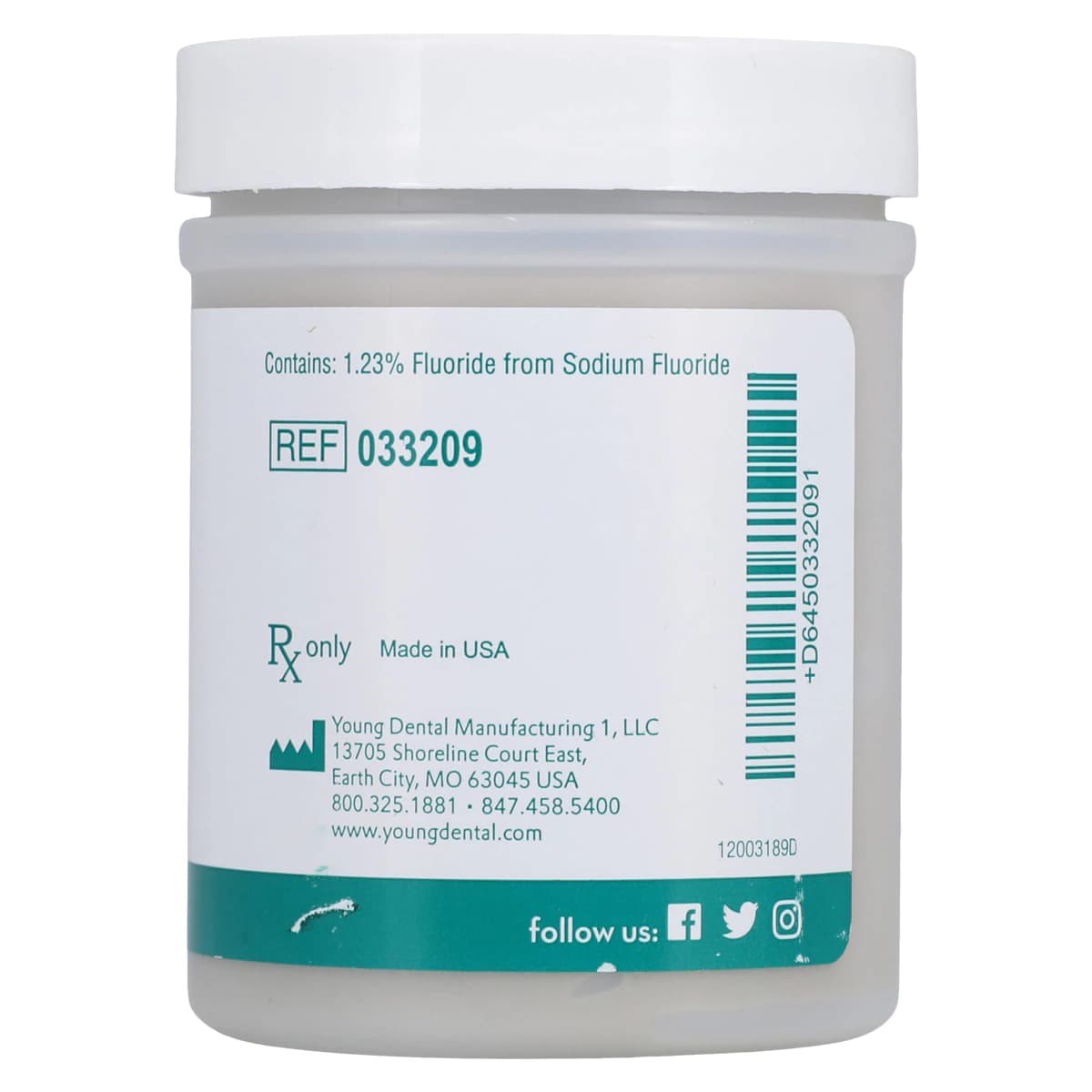 Coral Prophy Paste, White, Coarse, Mint/Spearmint, with Fluoride, 9 oz Jar, #033209 thumbnail 2