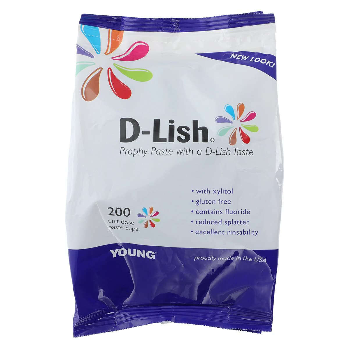 D-Lish Prophy Paste, Fine, Fresh Strawberries, Gluten Free, with 1.23% Fluoride, Unit Dose Cups, 200/Box, 306220 - D-Lish Prophy Paste Fine Strawberry 200/Bx - Image 1