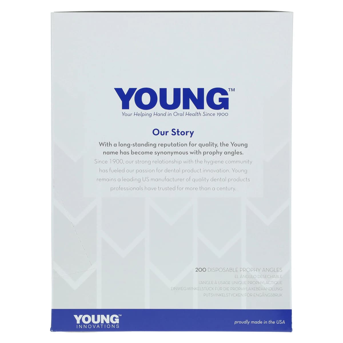 Young Dental Classic Traditional Web Disposable Prophy Angle, Firm, White, Long, 90°, 200/Box, 131320 thumbnail 4