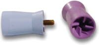 Young Dental Turbo Plus™ LF Prophy Cups, Latex-Free, Screw Type, Long, Firm, Light Blue, Webbed, 720/Pkg - Prophy Cups – Turbo Plus™ Latex Free, Screw Type, Long - Firm Blue, 720/Pkg - Image 1