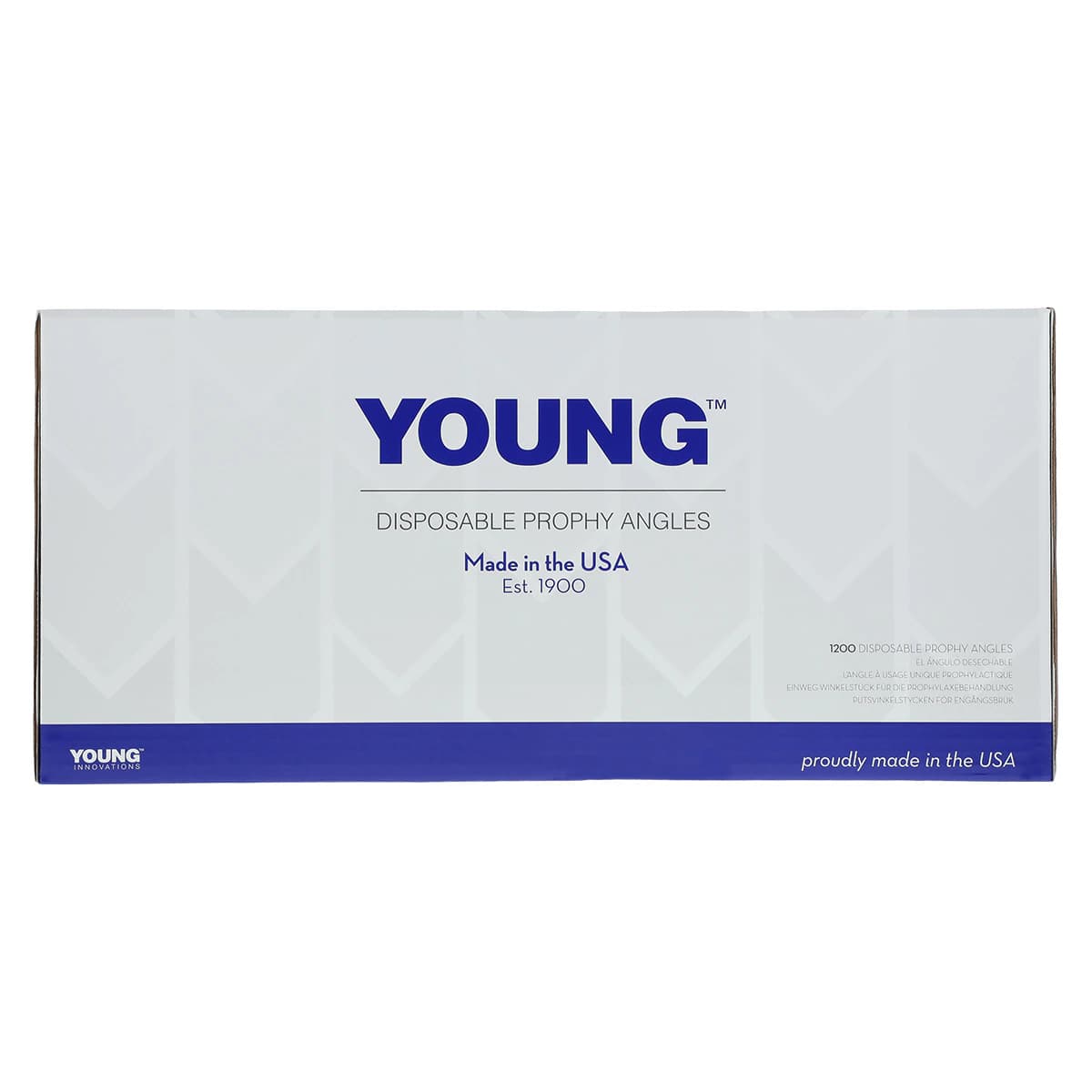 Young Classic Petite Web LF Disposable Prophy Angle, Firm, Blue, Latex-Free, 90°, 1200/Box, 134712 thumbnail 2