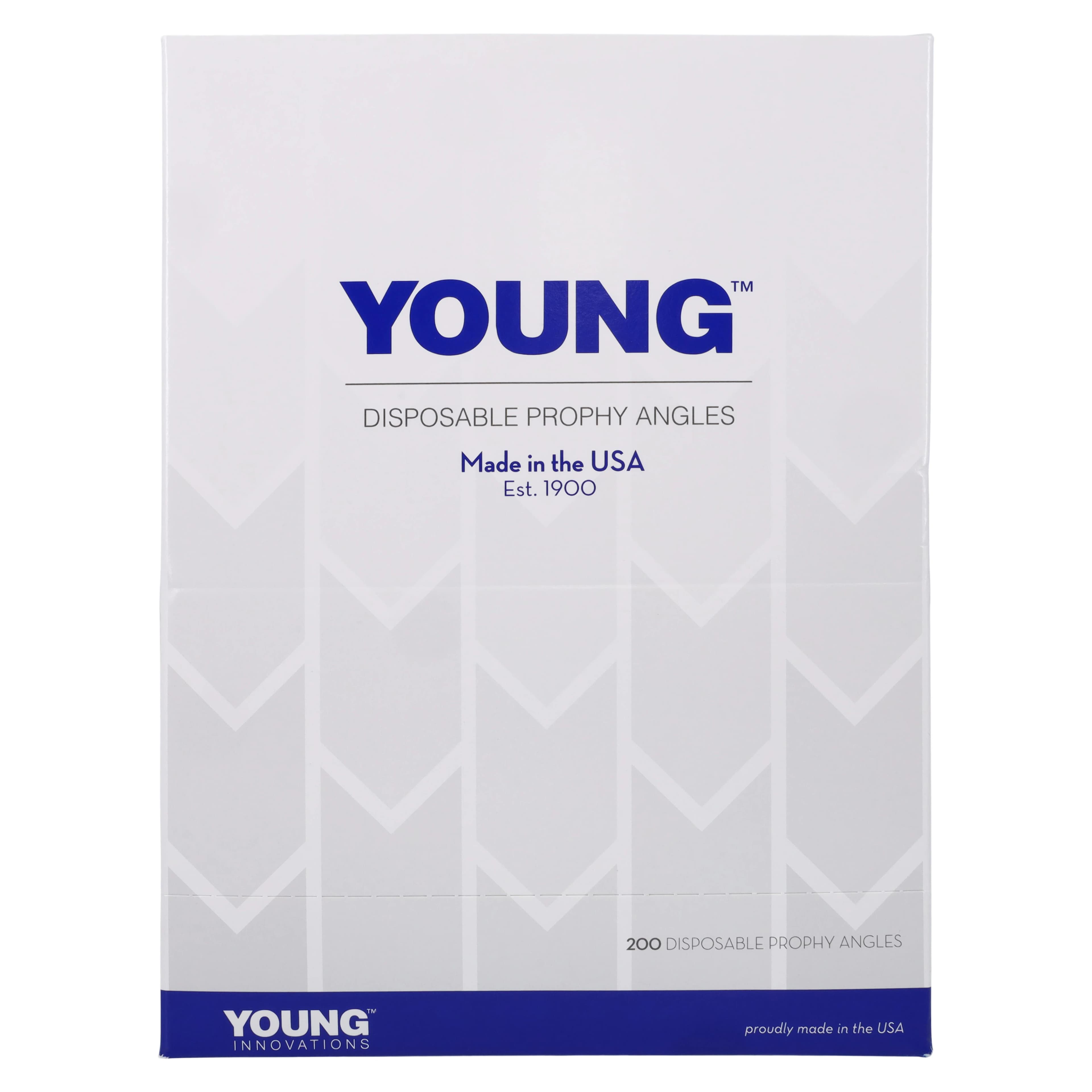 Young Dental Classic Traditional Web LF Disposable Prophy Angle, Firm, Light Blue, 200/Box, 131720 thumbnail 2