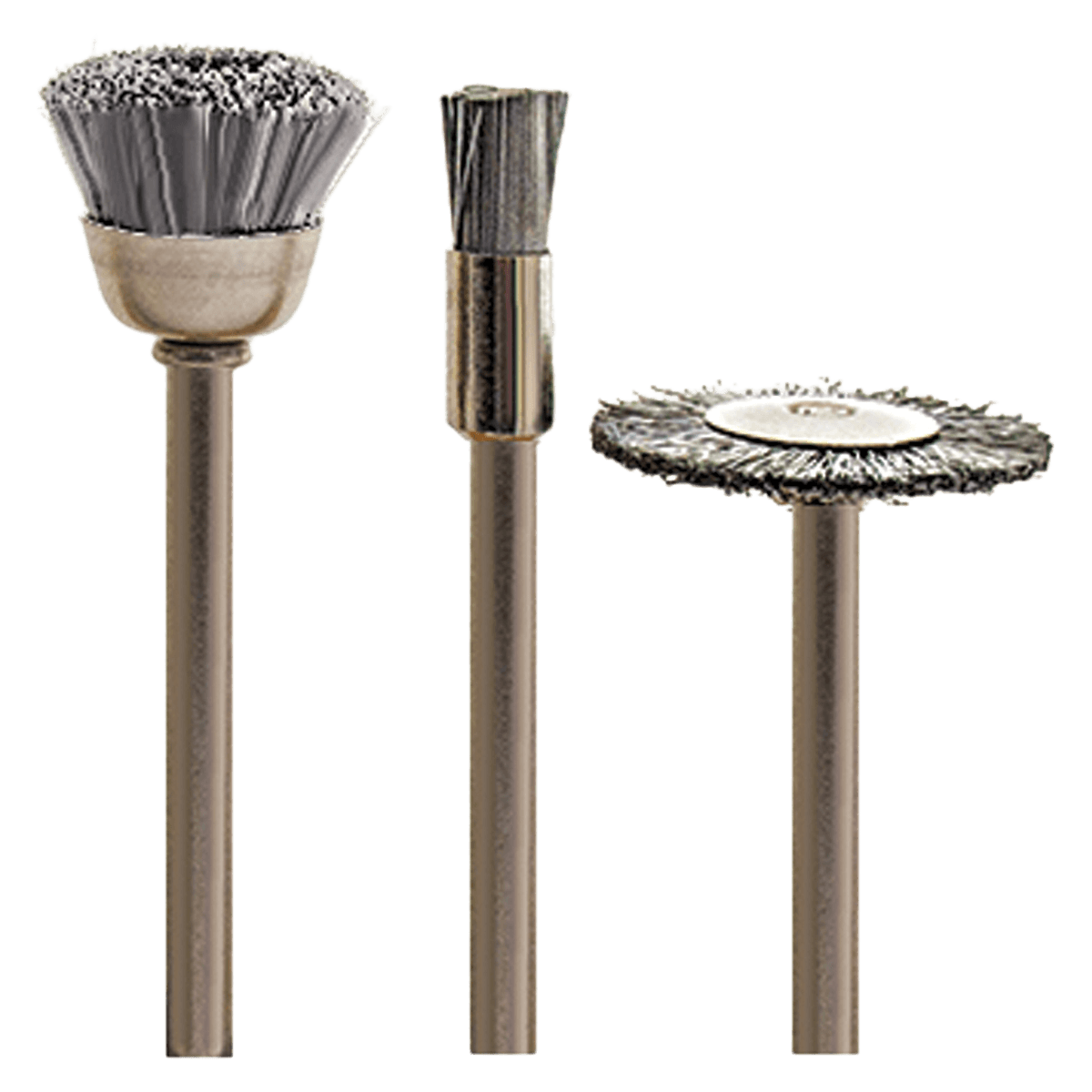 Foredom Steel Wire End Brush, HP.005 Wire Size, Single - Steel Brush End HP.005 Wire Sz - Image 1