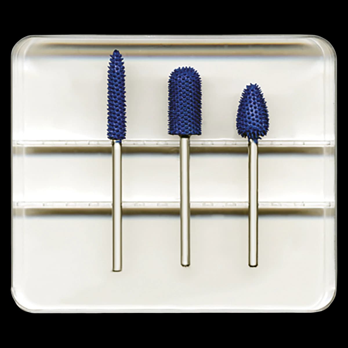 Foredom Fine Typhoon Carbide Bur Kit, 3/32" (2.35mm) Shank, 3 Burs (A-KB32119, A-KB32719, A-KB32913) - Fine Typhoon 3/32" Kit - Image 1