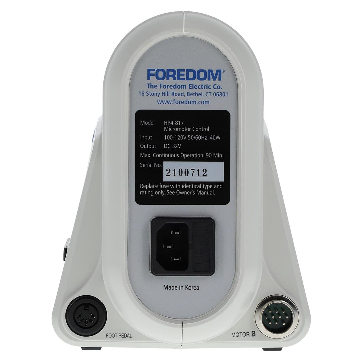 Foredom Brushless Handpiece, Electric Micro Motor 1050 thumbnail 4