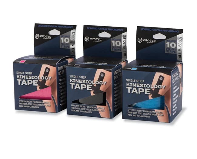 Pro-Tec Athletics PTKines-I Tape, Elastic Athletic Tape, Pink, 1 Roll/Box - PTKines-I Tape - Image 1