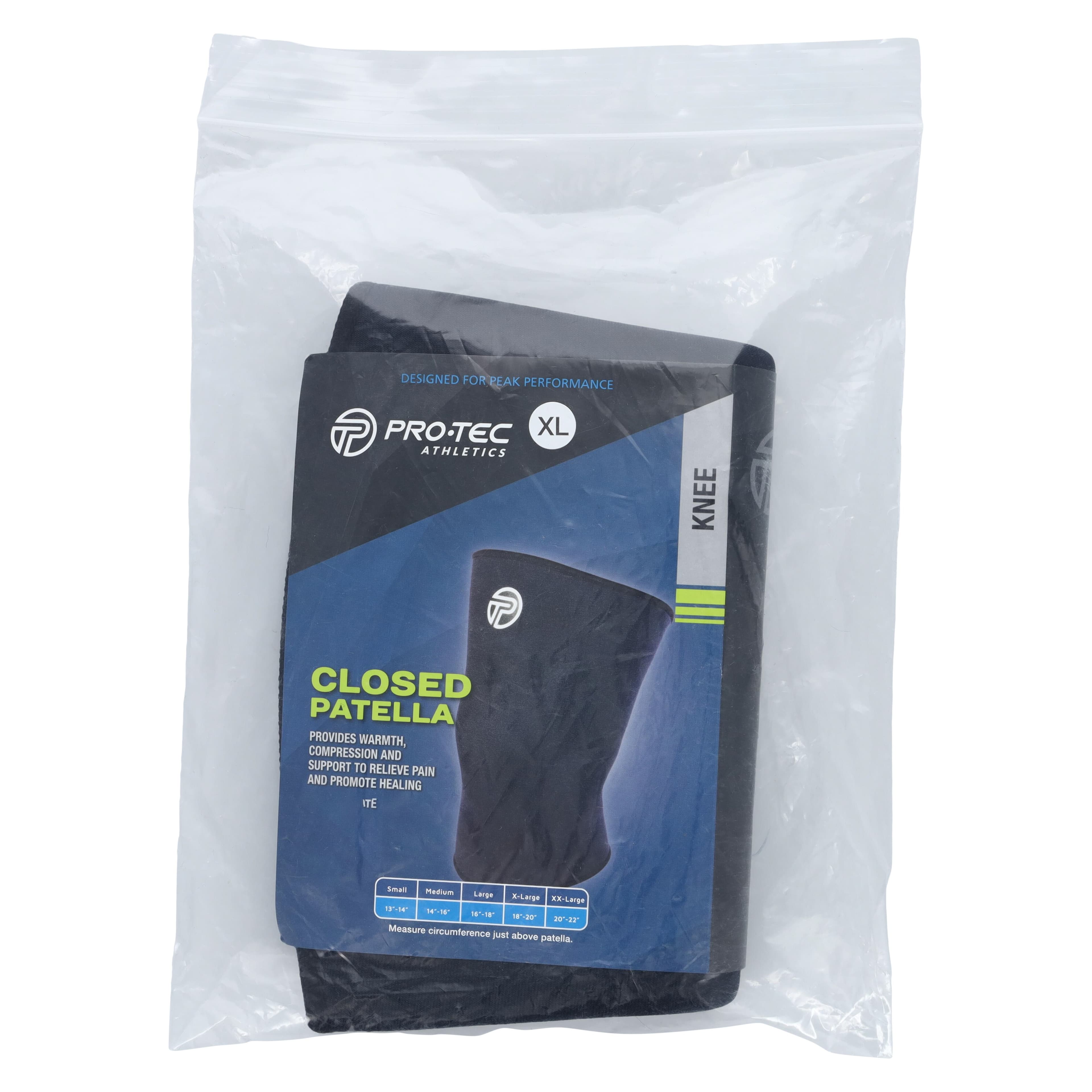 Pro-Tec Athletics Neoprene Knee Support Sleeve, X-Large, Black, 18-20" thumbnail 6