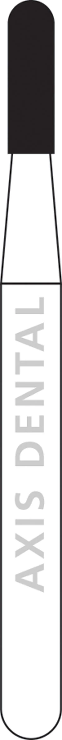 NTI Diamond Bur FG Coarse Round End Cylinder #C838-012, 1.2 mm Diameter x 4.0 mm Length, 5/Pkg - NTI&reg; FG Diamonds - Coarse - #838-012 (4.0) - Image 1