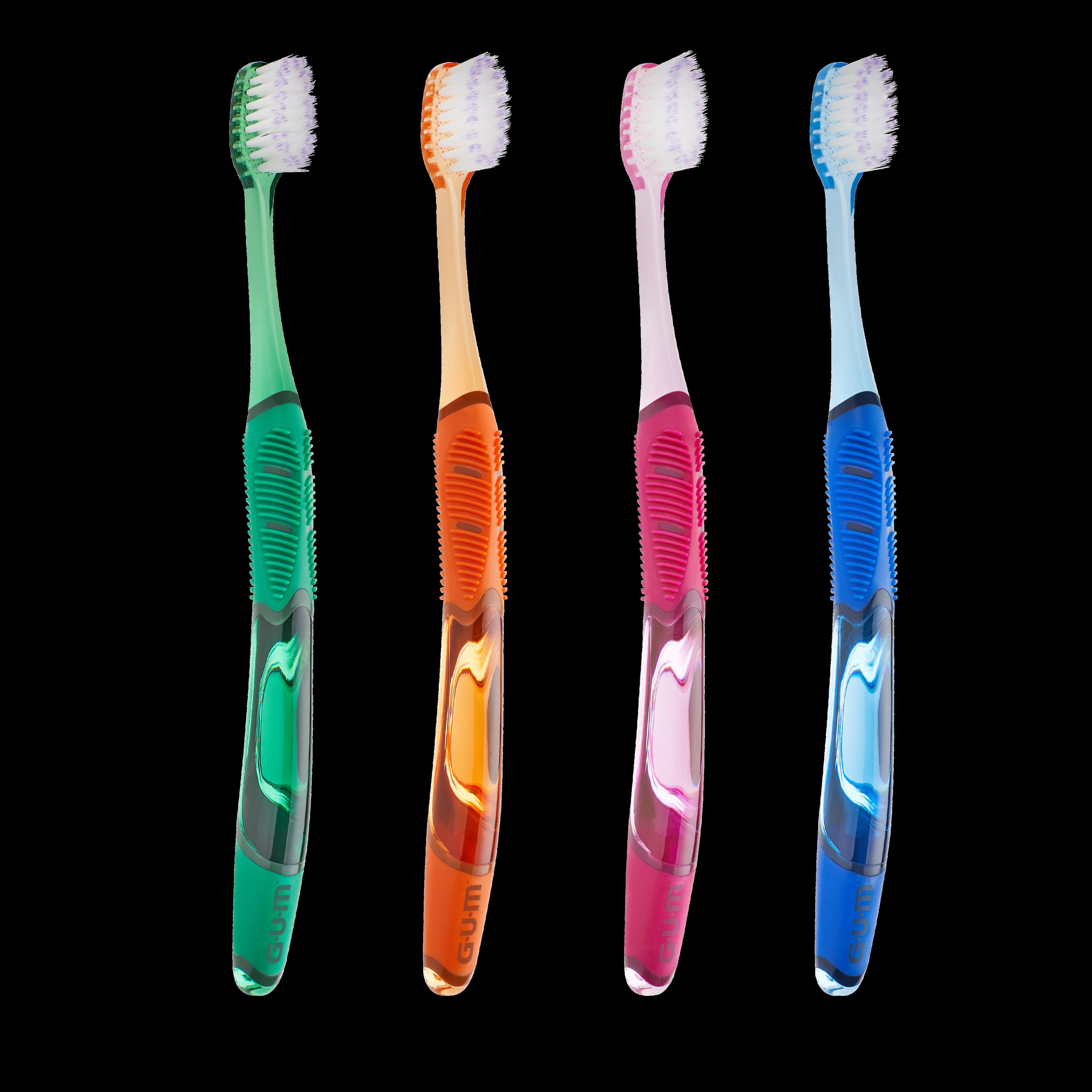 GUM Technique Deep Clean Toothbrush, Soft, Full Head, Assorted Colors, 12/Pack thumbnail 2