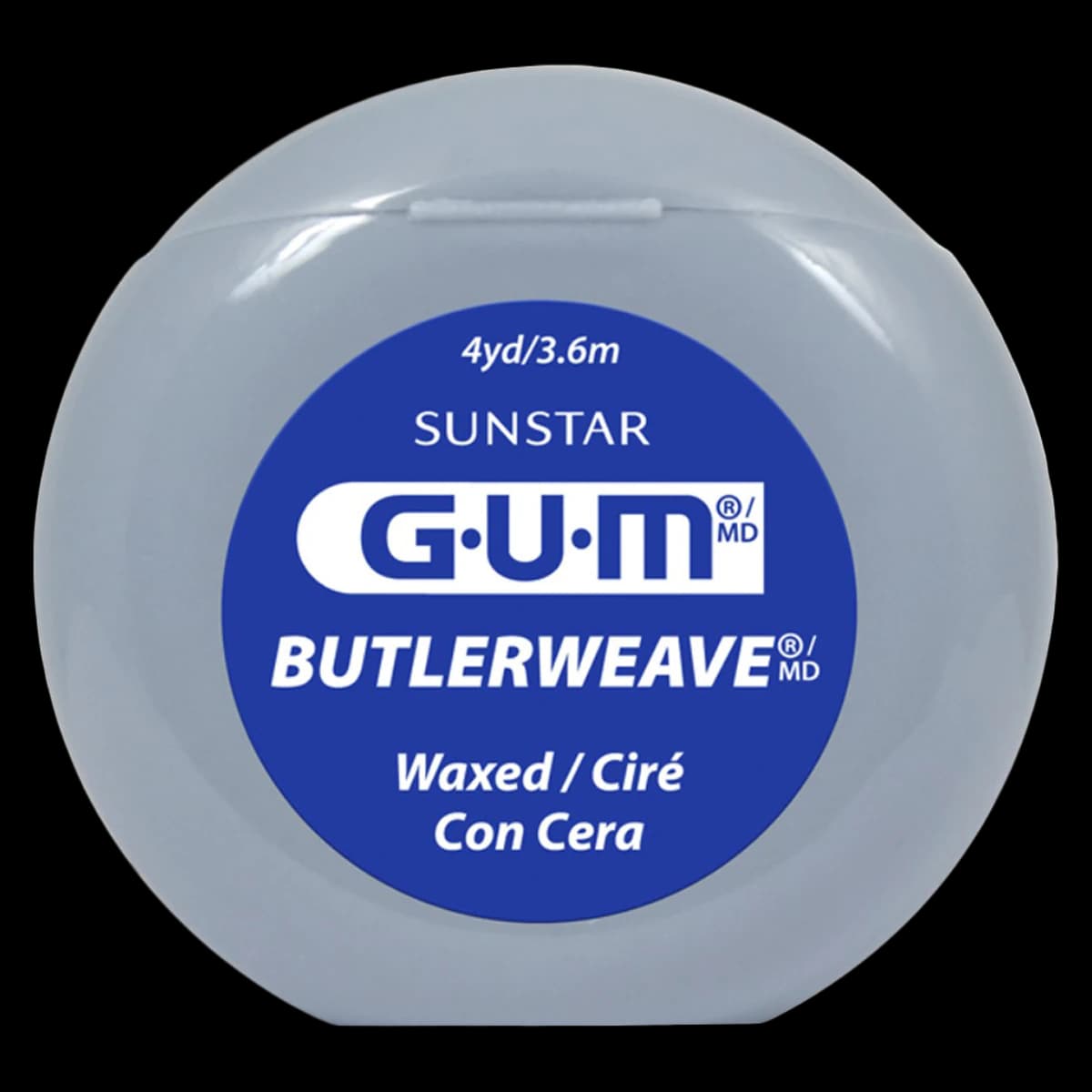 GUM ButlerWeave Waxed Dental Floss, 4 yd Packs, Mint, 144/Box, 1115PQB thumbnail 2