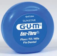 GUM Eez-Thru Floss, Waxed PTFE Tape, Unflavored, 4 yd Patient Packs, 144/Box, 2010P thumbnail 2