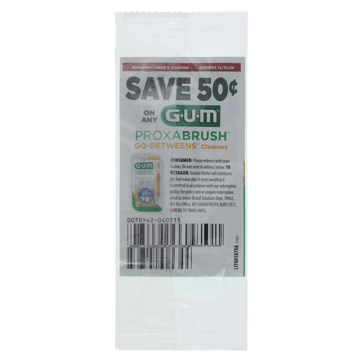 GUM Go-Betweens Proxabrush Interdental Cleaners, Ultra Tight, Yellow, 36/Box thumbnail 3