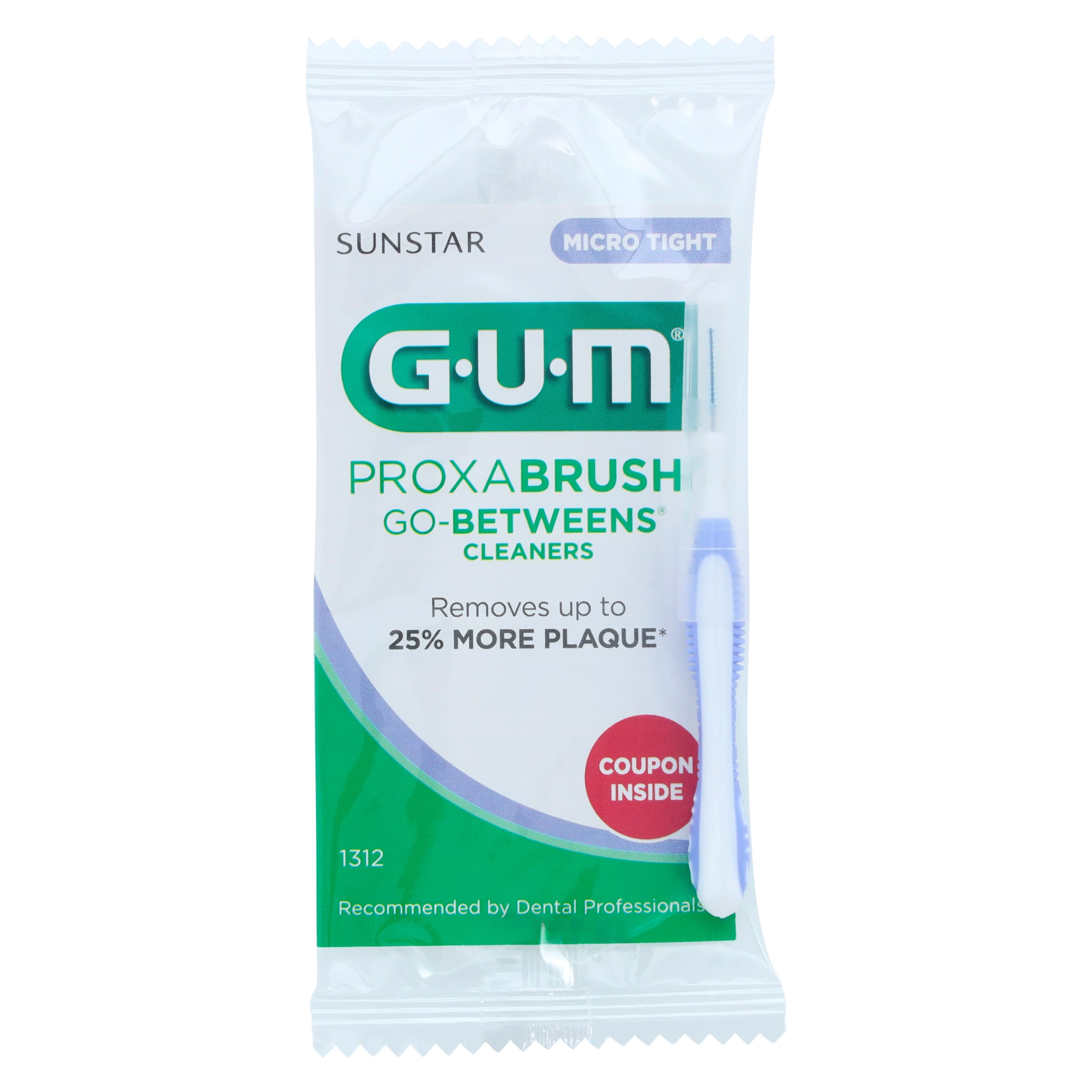 GUM Proxabrush Go-Betweens Interdental Cleaners, Micro Tight, Lavender/Purple, 36/Box, 1312PQB thumbnail 4