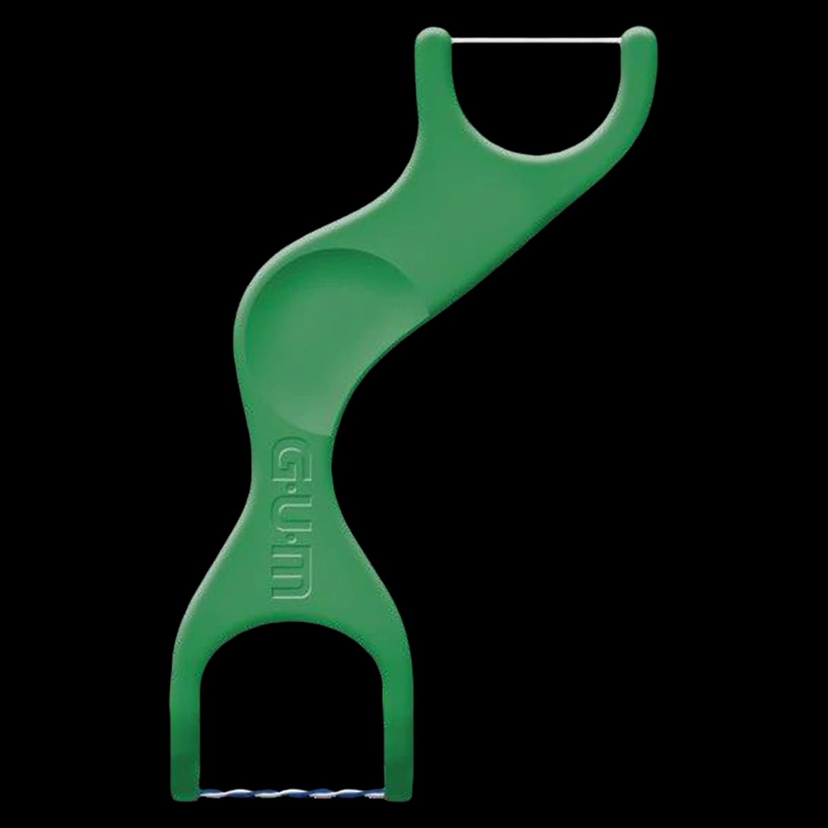 GUM Dual Technique Flossers, Fresh Mint, 2/Pack, 48 Packs/Box, 821PQ - GUM® Dual Technique® Flossers 2/Pack Box of 48 - Image 1