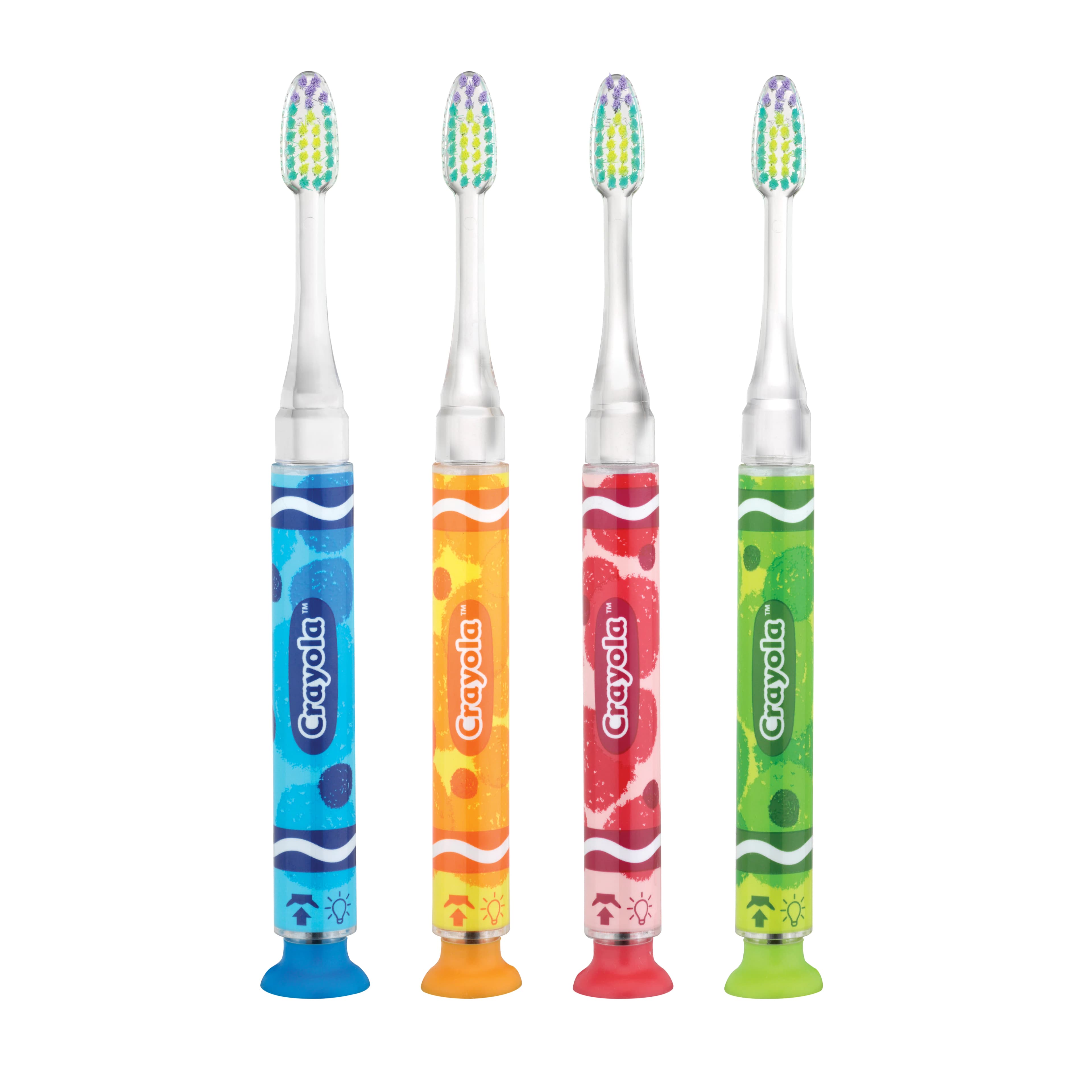 GUM Crayola Timer Light Toothbrush, Ultra Soft, Child/Junior, Assorted Colors, 12/Box, 202RL thumbnail 2