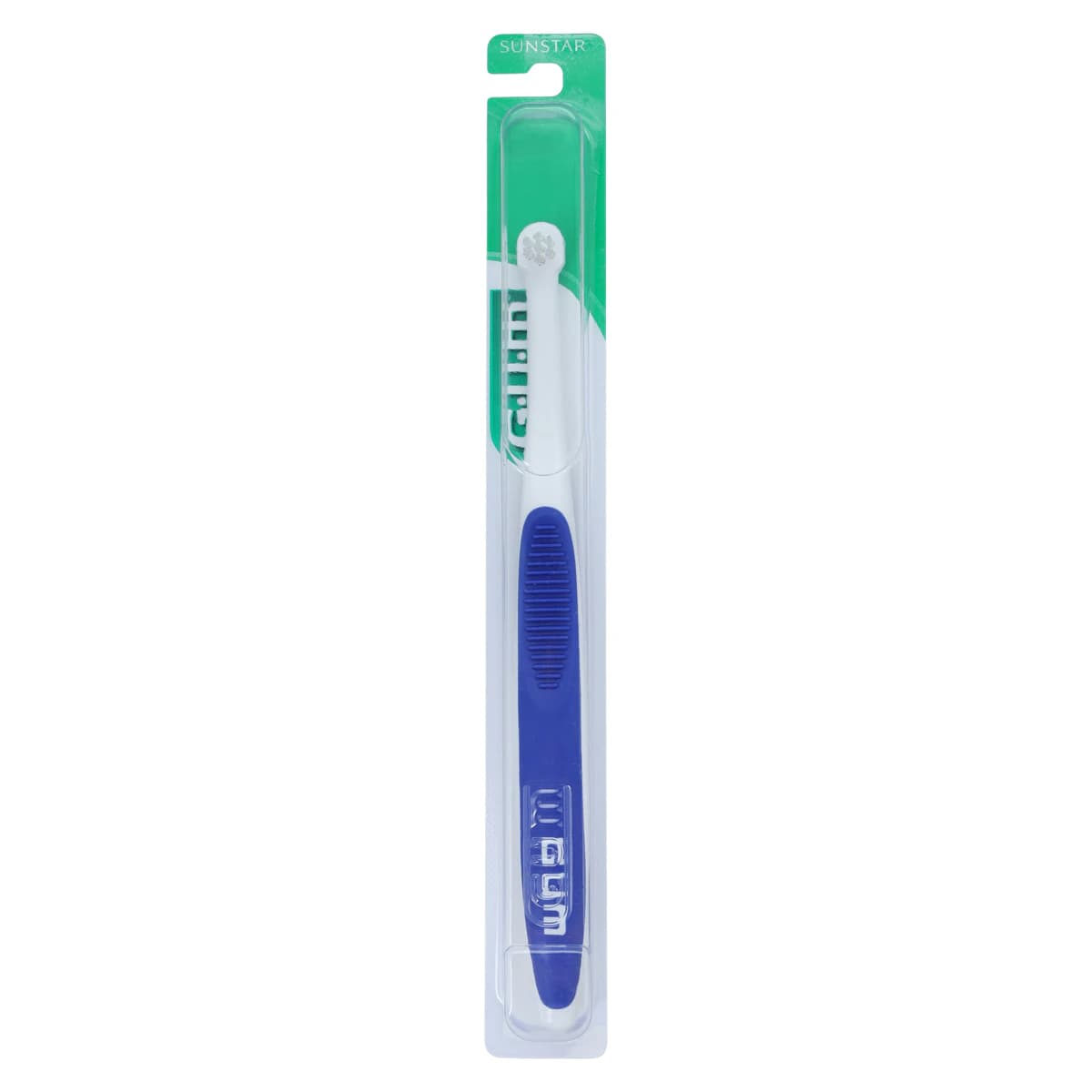 GUM End Tuft Toothbrush, Tapered Trim, Soft, 7 Tufts, 3 Rows, Small Head, Assorted Colors, 12/Box, 308PD thumbnail 5