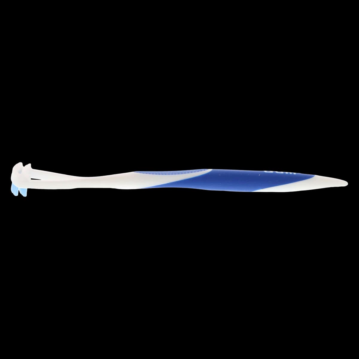 GUM 2-in-1 Tongue Cleaner, Brush & Scraper Combo, Assorted Colors (3 Red/3 Blue), 6/Pack, 760PB thumbnail 2