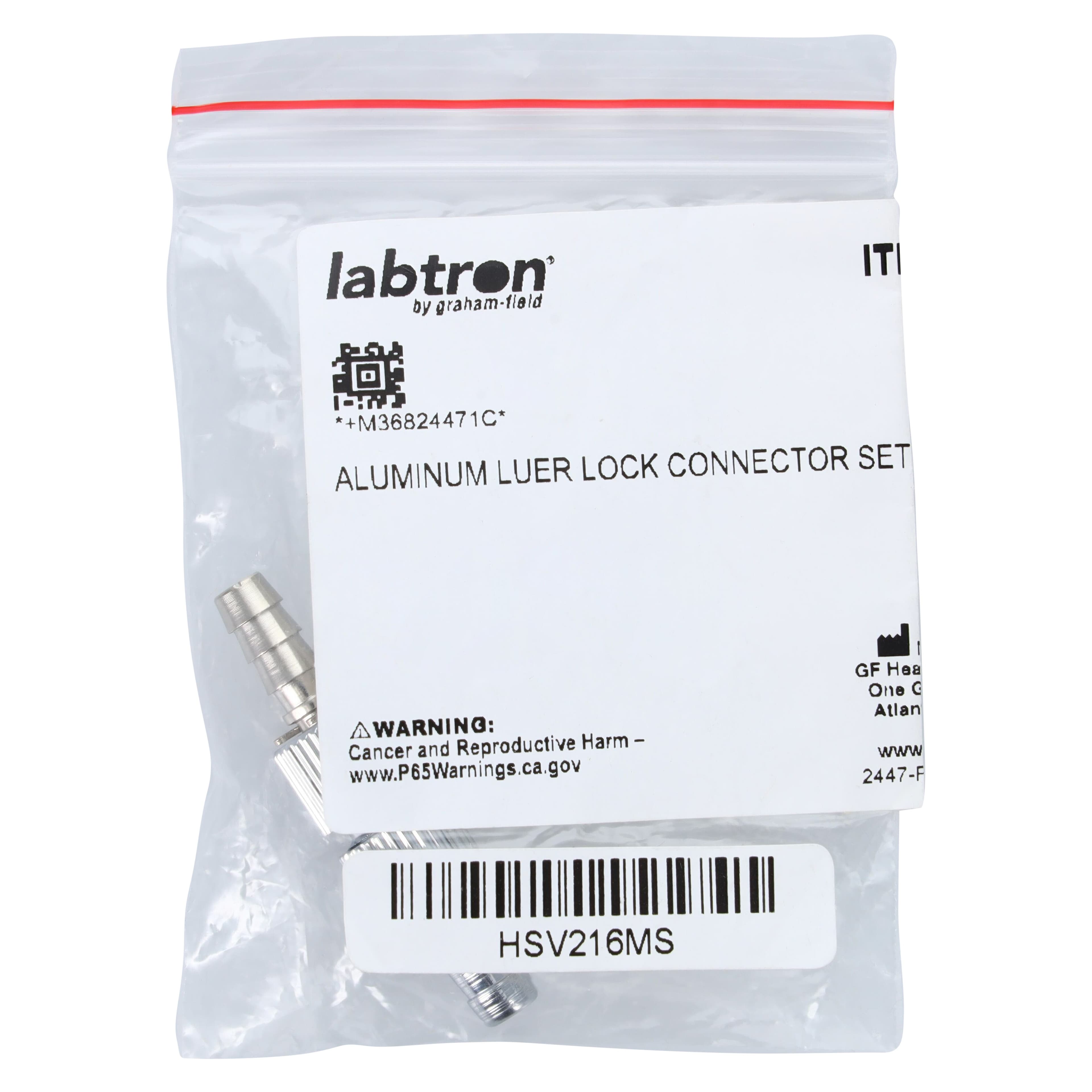 Labtron Luer Lock Connector, Silver, Latex-Free, for Labtron Sphygmomanometer (Pair) thumbnail 3