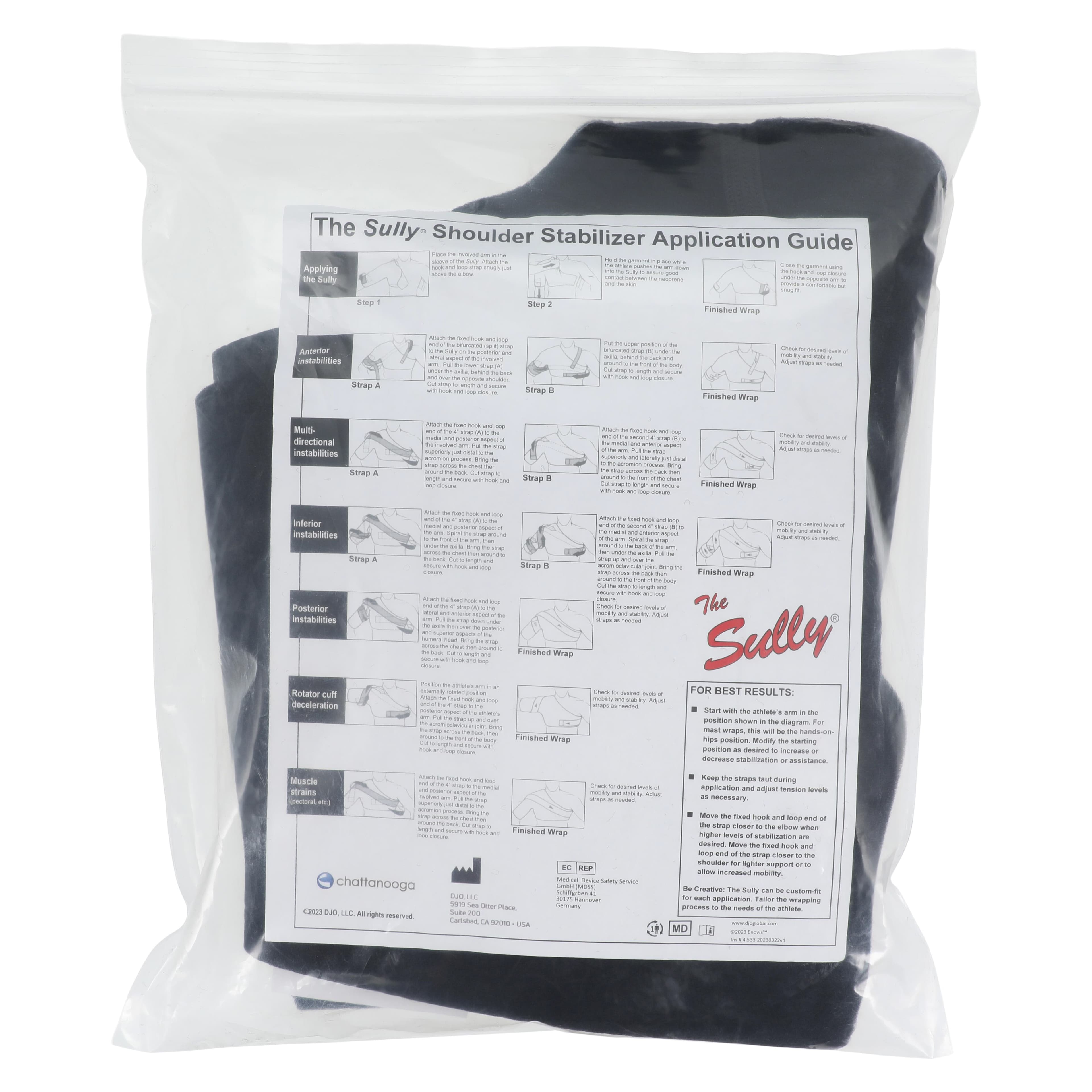 Chattanooga Sully Compression Immobilizer Shoulder, Adult Medium, Neoprene, 38-42" Chest / 13-15" Bicep thumbnail 6