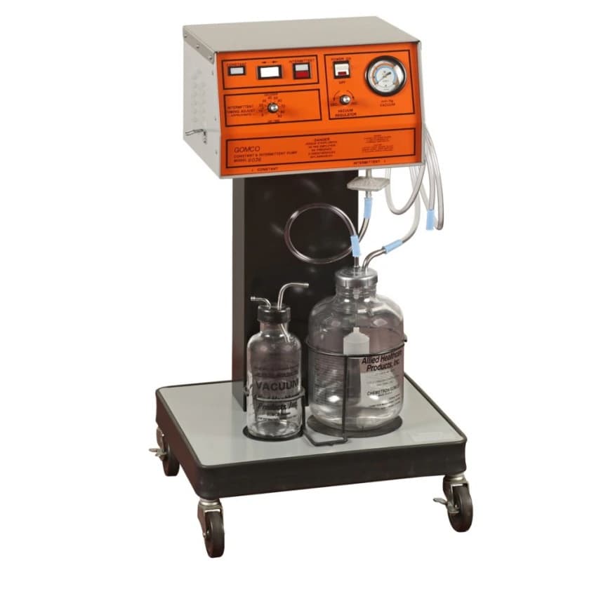 Allied Medical Constant/Intermittent Drainage Aspirator Pump, 4 Casters - Constant/Intermettent Pump - Image 1