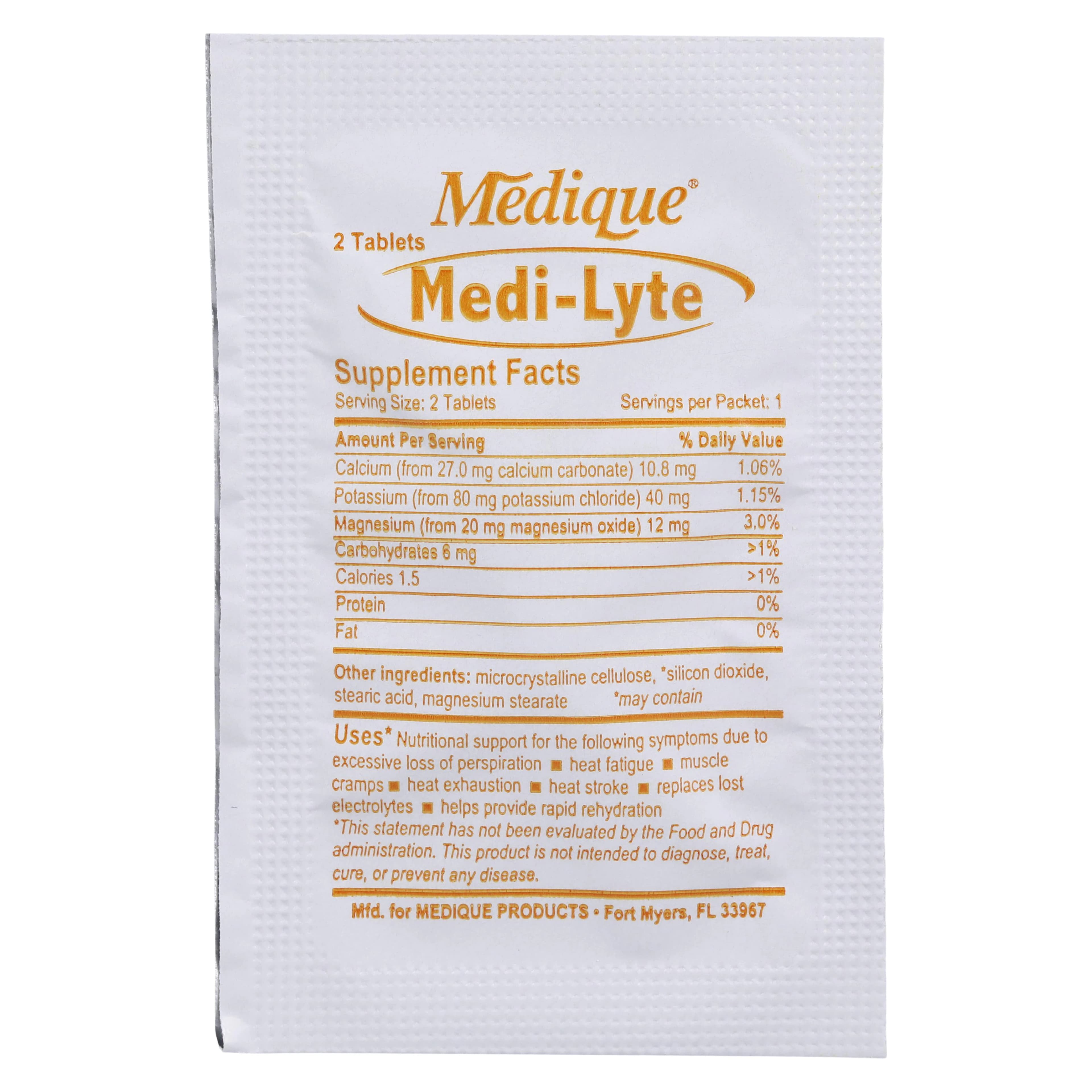 Medi-Lyte Electrolyte Tablets, 10.8/40/12mg, Unit Dose Packet, 50x2/Box thumbnail 3