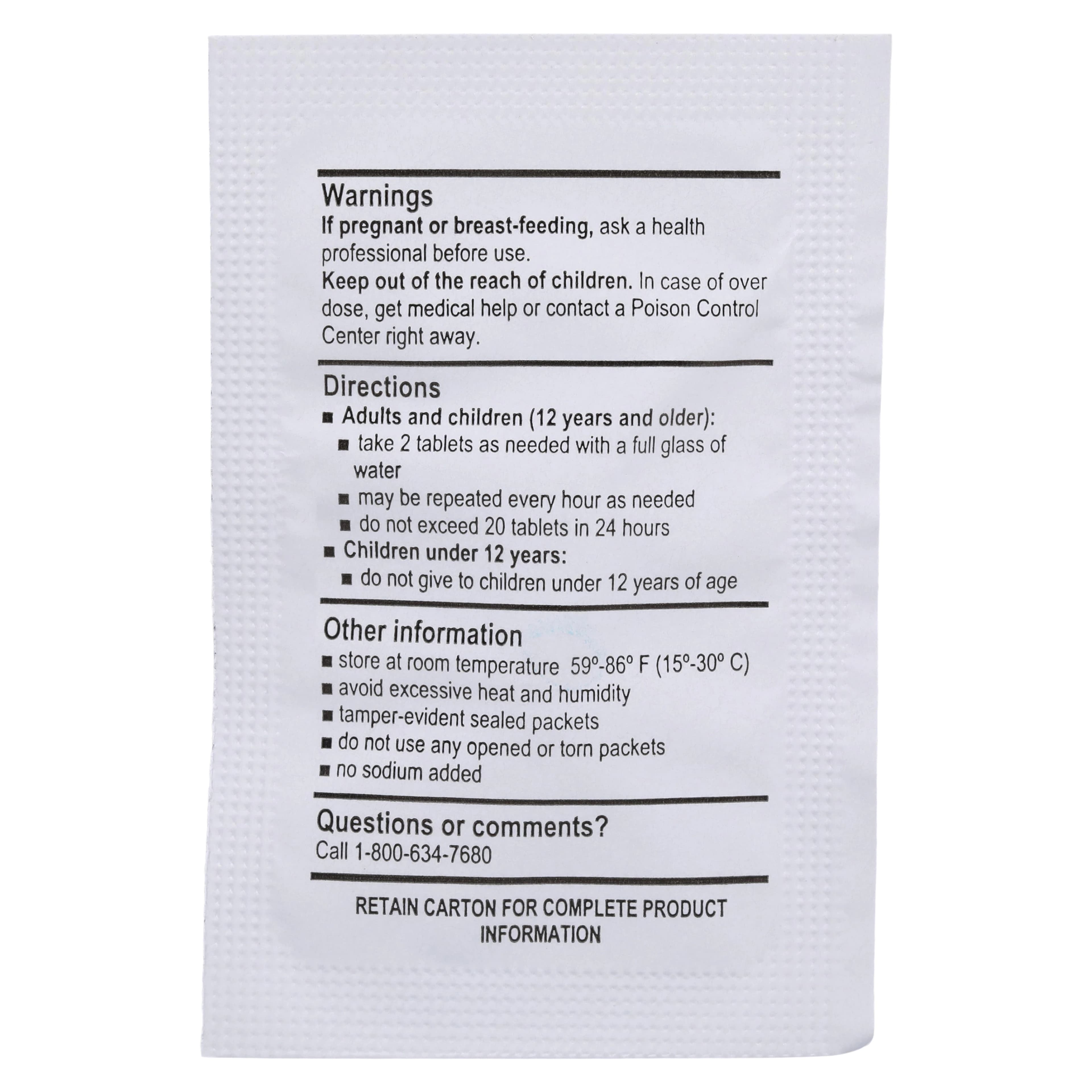 Medi-Lyte Electrolyte Tablets, 10.8/40/12mg, Unit Dose Packet, 50x2/Box thumbnail 4