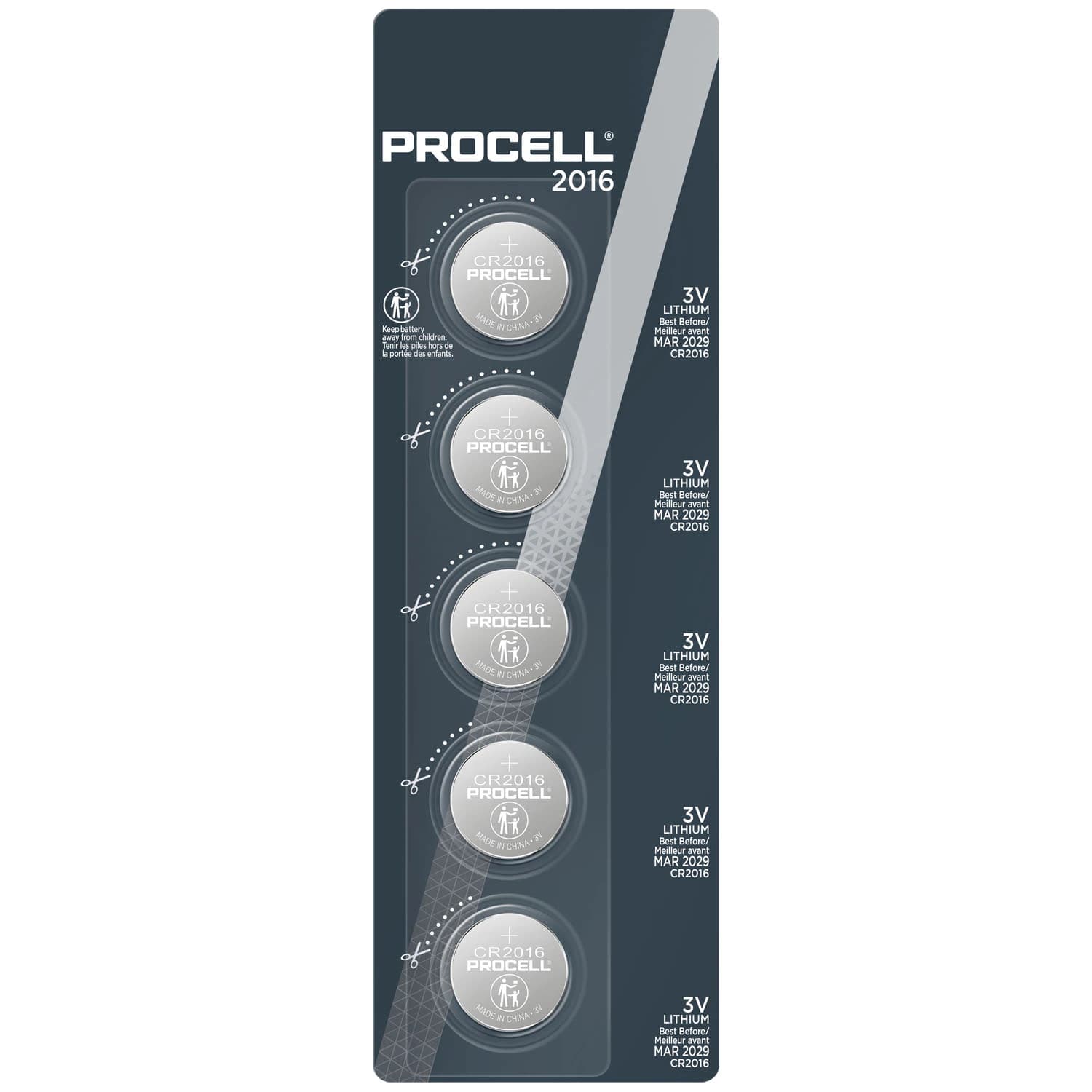 Duracell Procell Lithium Battery, 5/Pack - Procell Lithium Battery - Image 1
