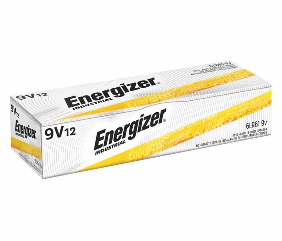 Eveready Alkaline Battery, 9 Volt, 12/Pack - Battery Alkaline - Image 1