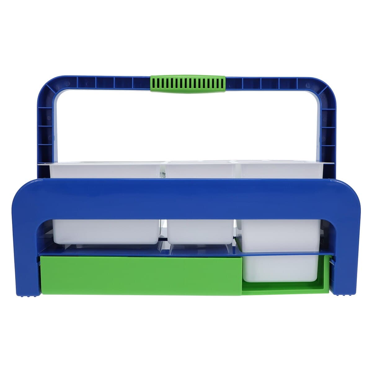 Heathrow Scientific Droplet Blood Collection Tray, Blue/Green, 16.8 x 10.4 x 6.7 in, with 2 Inserts and 36-Place 16mm Test Tube Rack, Reusable thumbnail 4