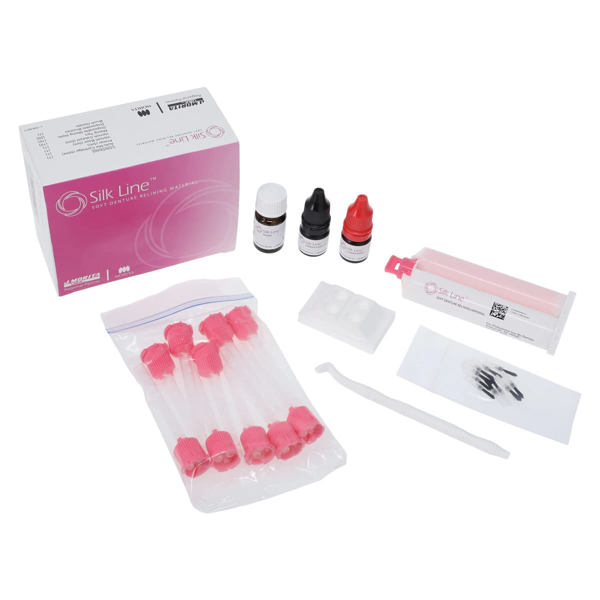 Silk Line Soft Denture Relining Material Kit, 50 mL Auto-Mix Cartridge, 28-100100 thumbnail 2