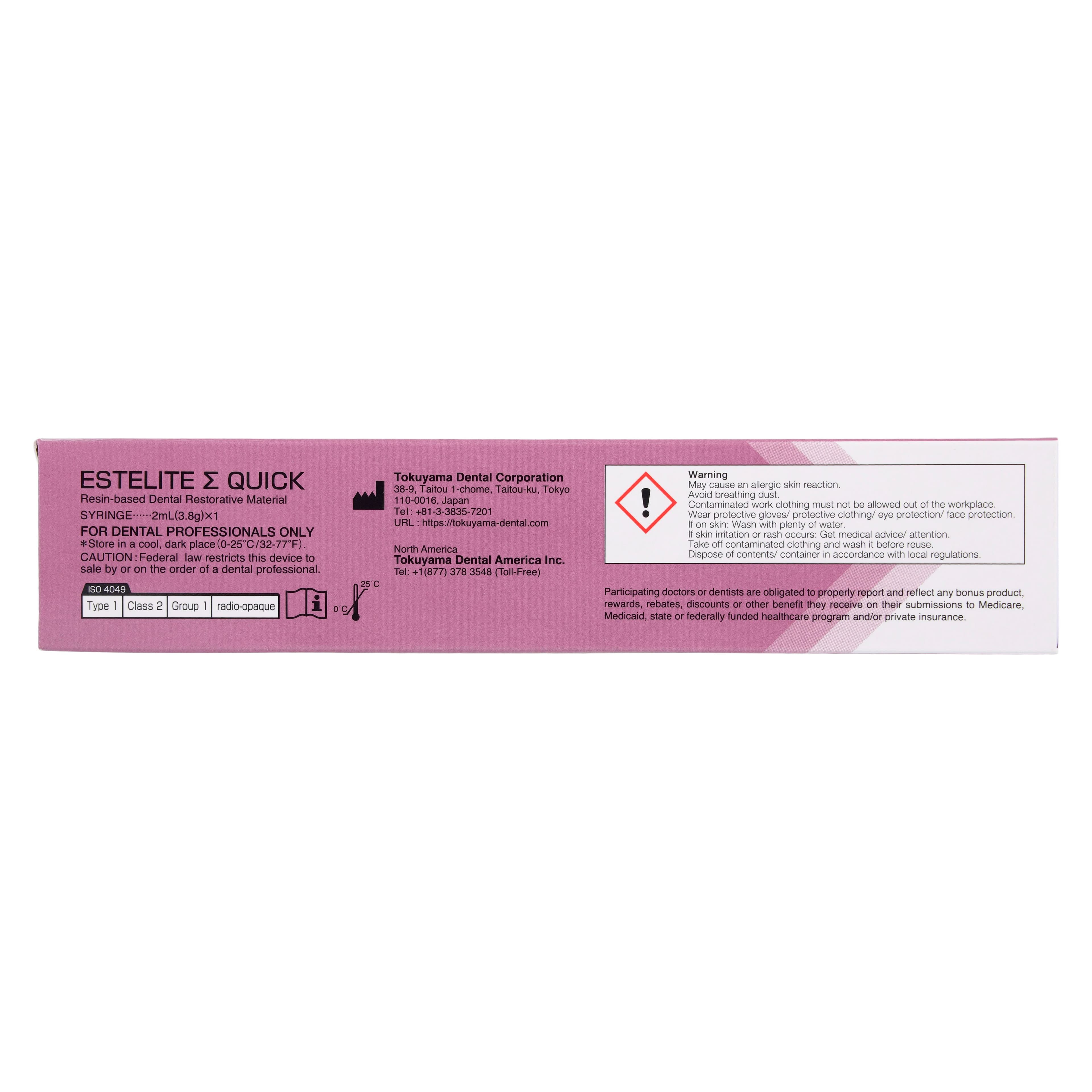 Estelite Sigma Quick Composite Syringe Refill, Light-Cure, Universal Viscosity, Shade C3, 3.8 g, 1/Pk, 13122 thumbnail 2