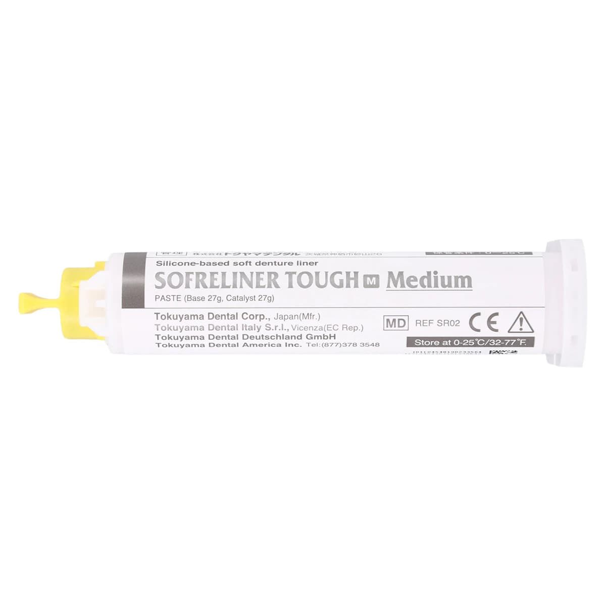 Sofreliner Tough M (Medium) Paste Cartridge Refill, 54 g, 1/Pk, 23356 thumbnail 3