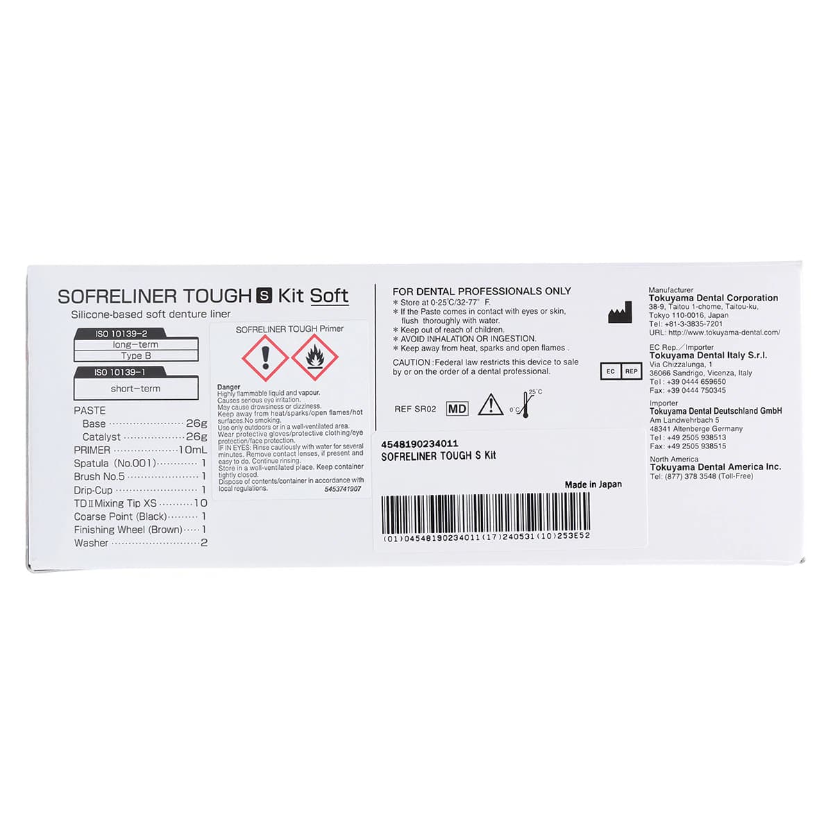 Sofreliner Tough S (Soft) Denture Reline Kit, 52 g Cartridge, 10 mL Primer, 23401 thumbnail 15