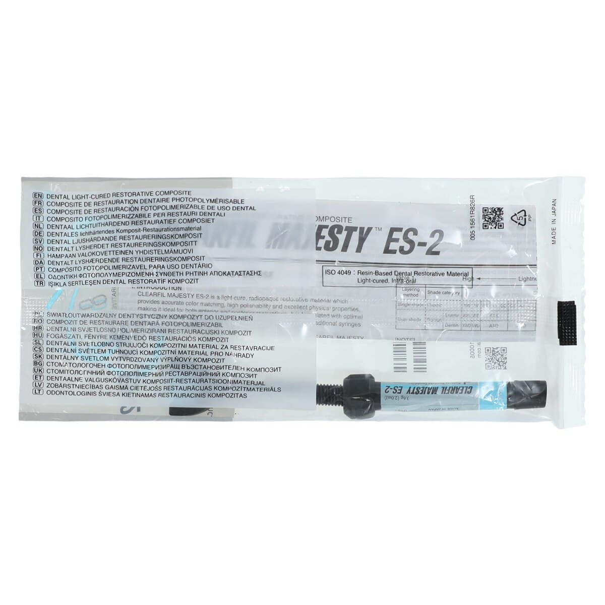 Clearfil Majesty ES-2 Classic Universal Nanohybrid Composite, Syringe Refill, Shade A2, 3.6 g (2.0 mL), 3021KA thumbnail 2