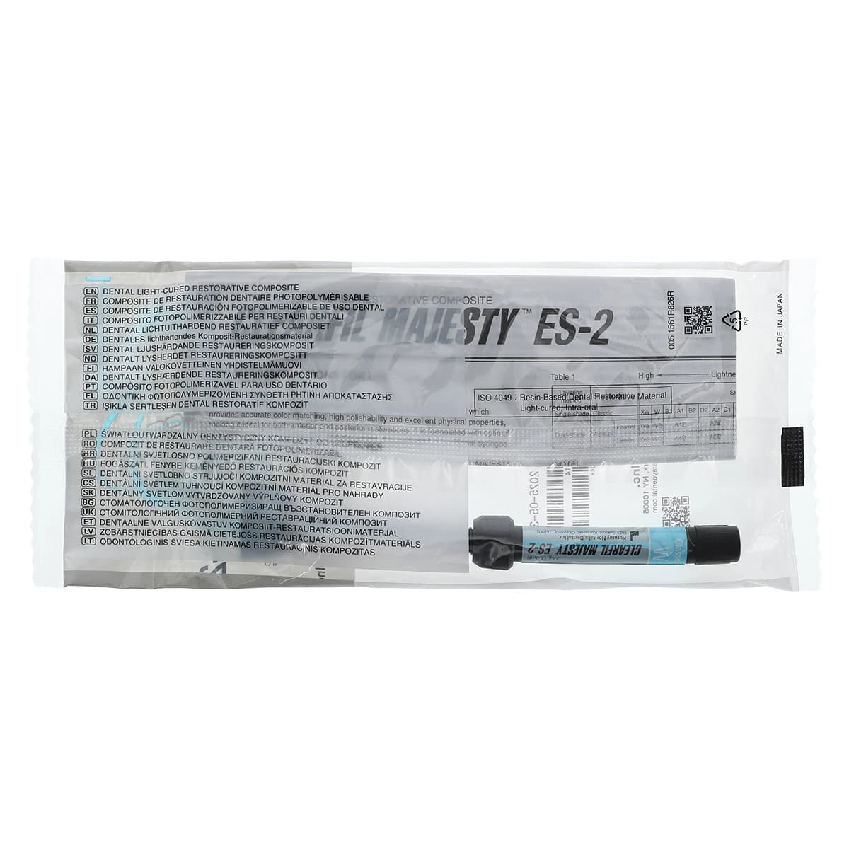 Clearfil Majesty ES-2 Classic Universal Nanohybrid Composite, Syringe Refill, Shade W, 3.6 g (2.0 mL), 3037KA thumbnail 2