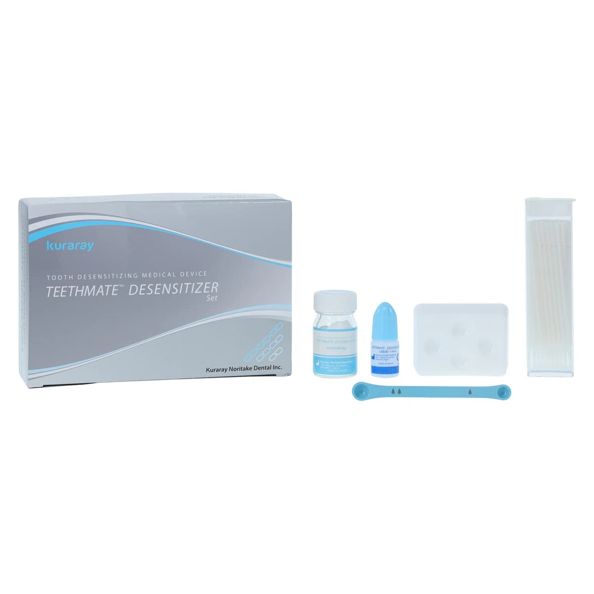 Teethmate Desensitizer Set, Powder 6g & Liquid 4.8ml, Complete Kit with Mixing Dish, Measuring Spoon & 50 Applicator Brushes, 1210KA thumbnail 2